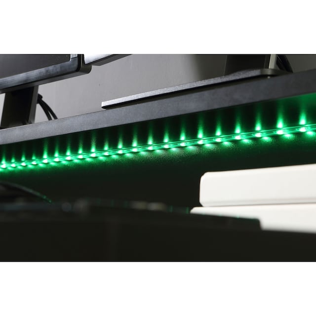 FORTE Gamingtisch »Ayo«, mit LED-RGB Beleuchtung, moderner Schreibtisch, Breite  140 cm kaufen | BAUR