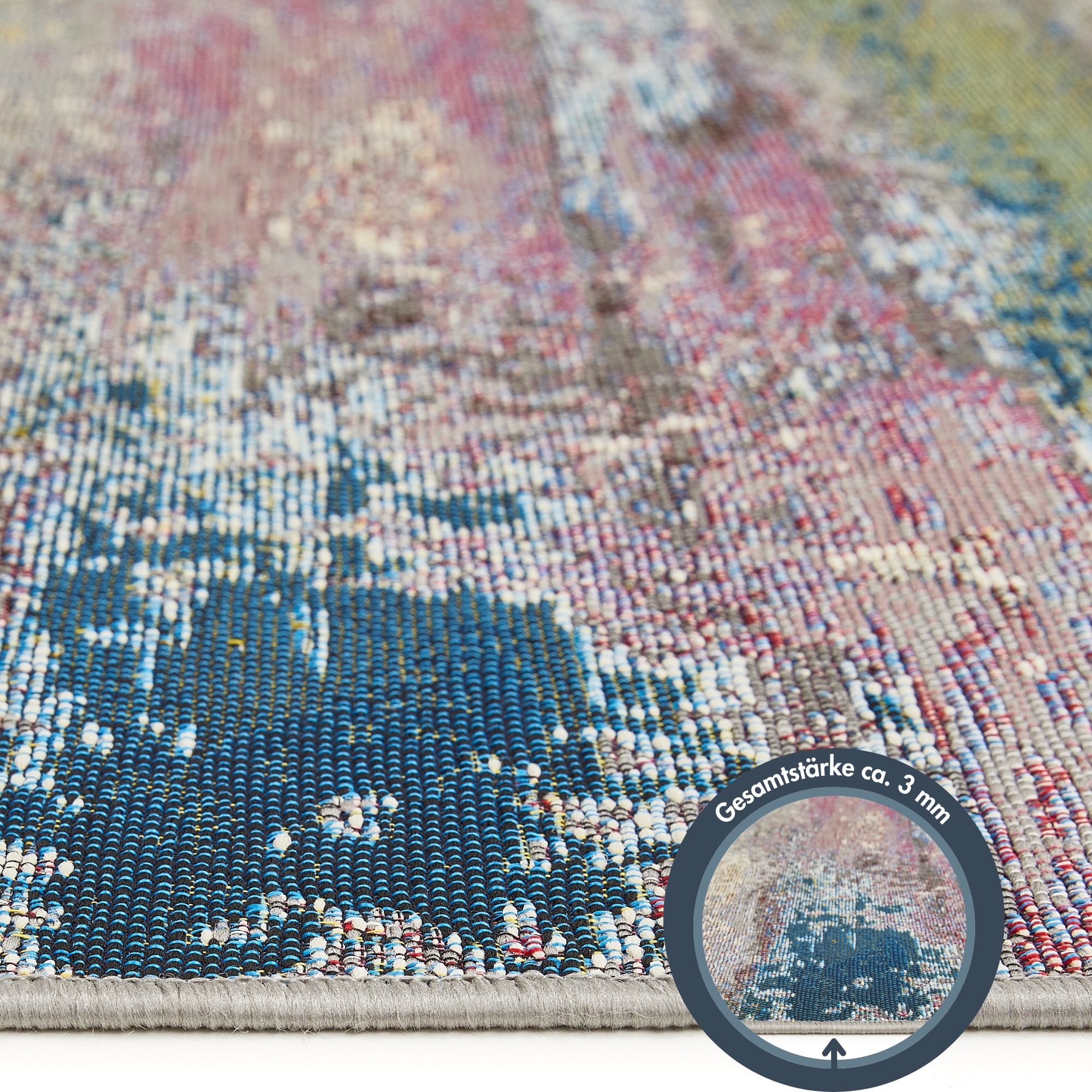 Andiamo Teppich »Portland«, rechteckig, 3 mm Höhe, modernes Design, In- und Outdoor geeignet, Balkon, Terrasse