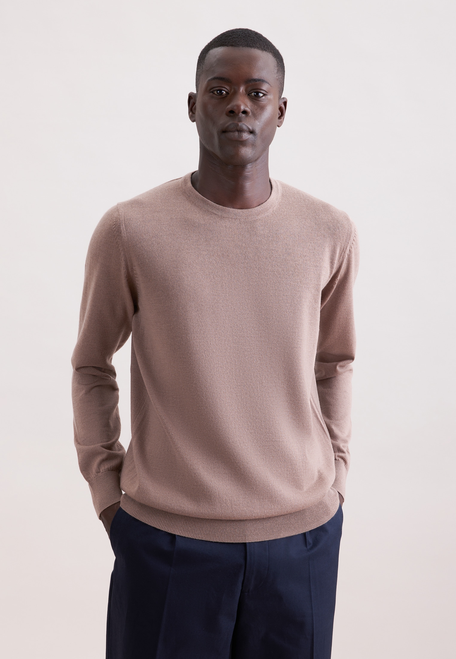 seidensticker Pullunder "Schwarze Rose" 1/1 Rundhals Uni günstig online kaufen