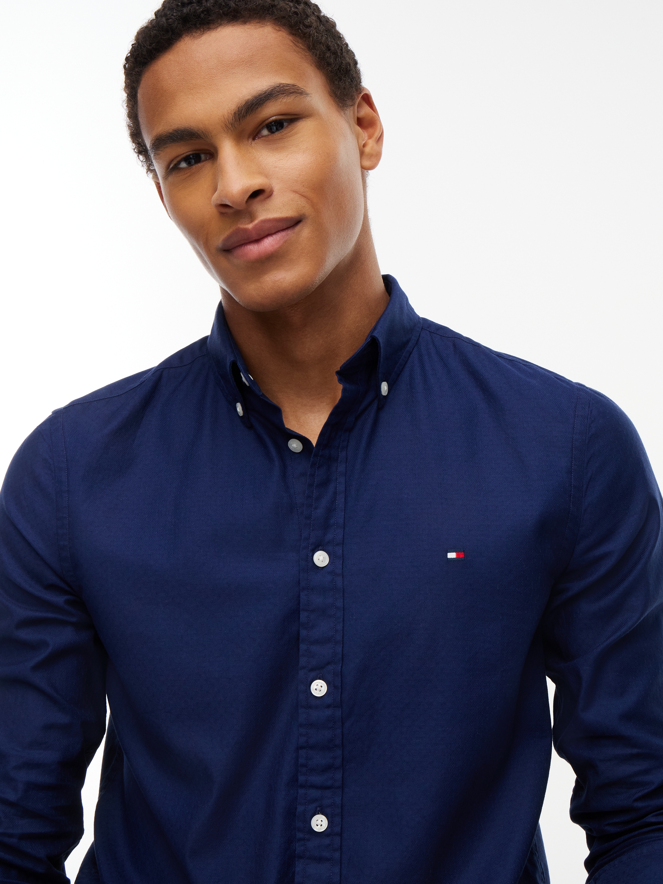 Tommy Hilfiger "FLEX DOBBY SLIM FIT" Slim Fit Dobby Structure