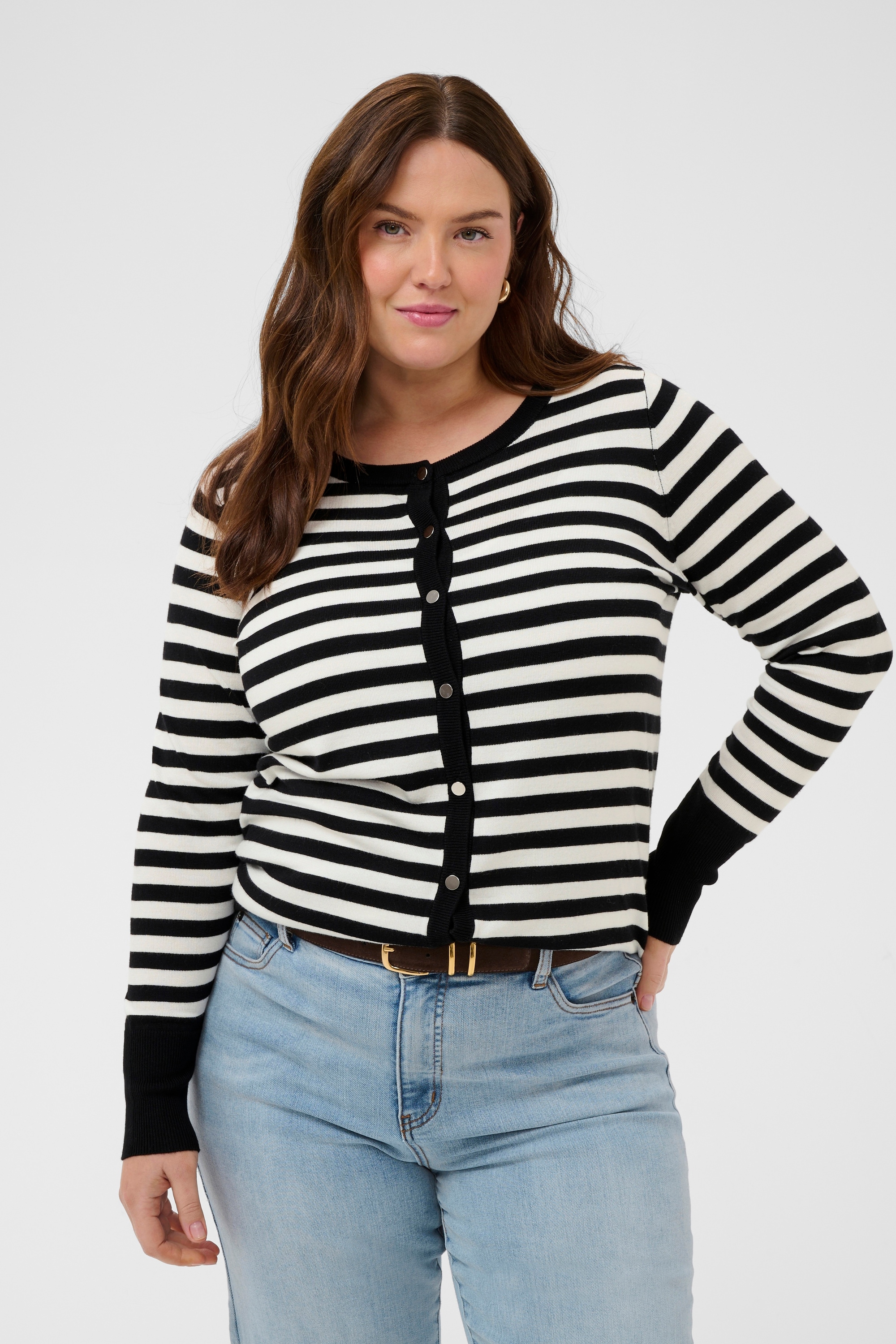KAFFE Curve Strickjacke »Strickjacke KClizzy«