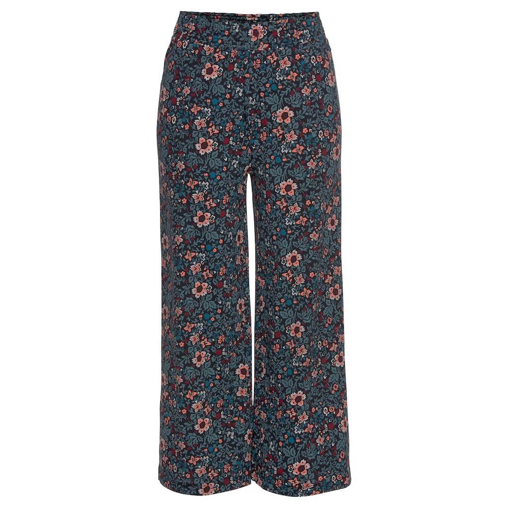 s.Oliver Pyjamahose, im Allover-Muster mit elastischem Bund