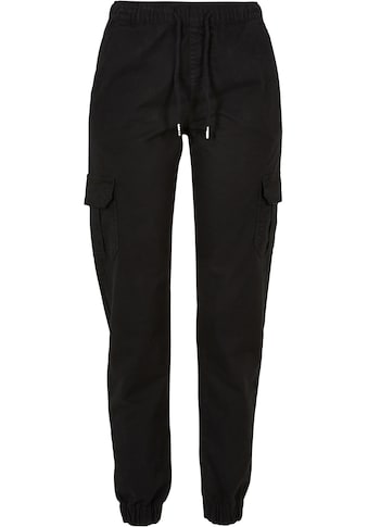 Cargohose »Urban Classics Damen Ladies High Waist Cargo Jogging Pants«, (1 tlg.)