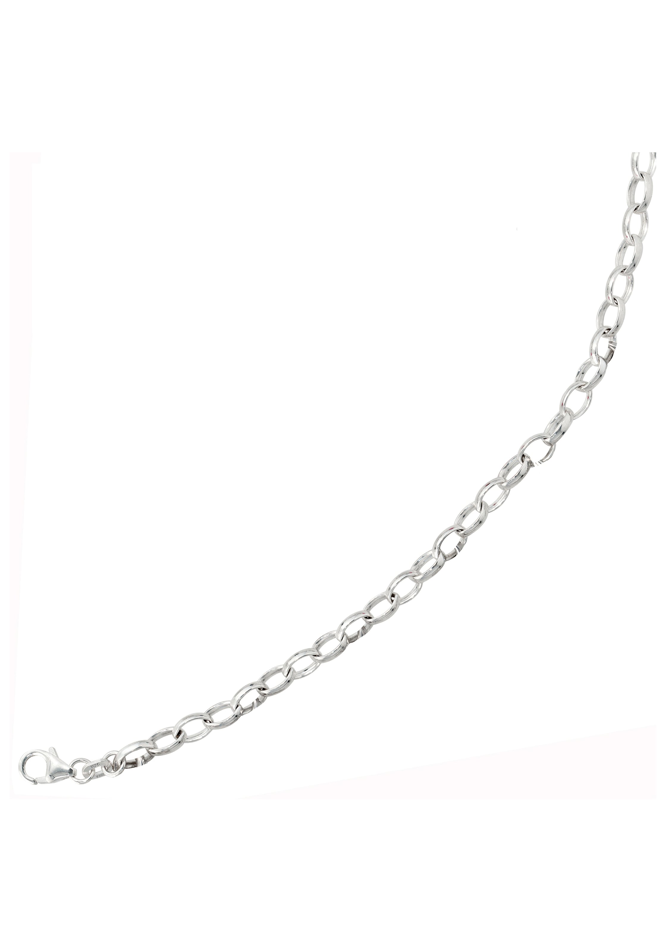 JOBO Silberarmband »Ankerarmband 5 mm« 925 Silber 21 cm rhodiniert
