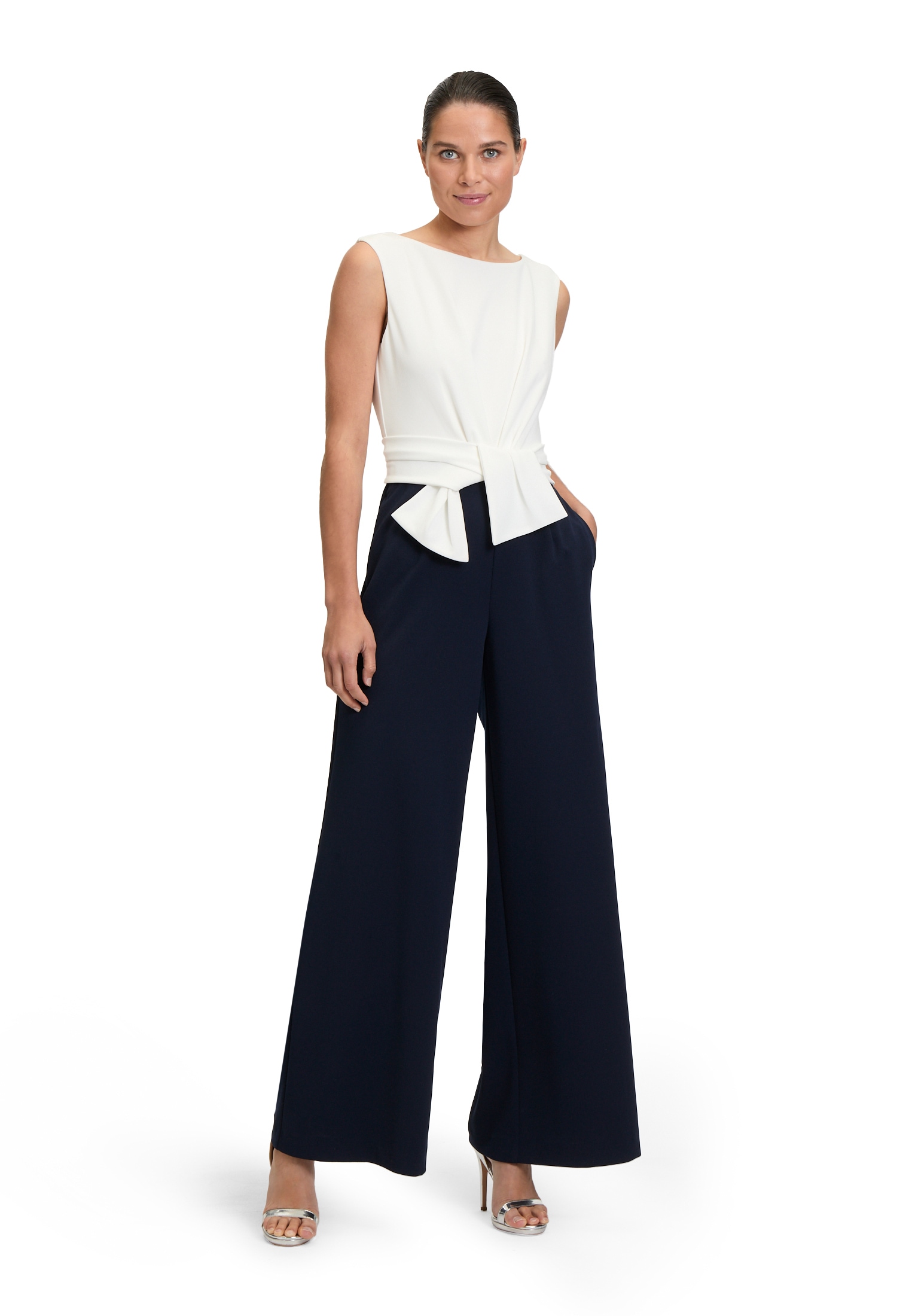 Vera Mont Overall »Vera Mont Jumpsuit mit weitem Bein«, (1 tlg.), Bunddetail