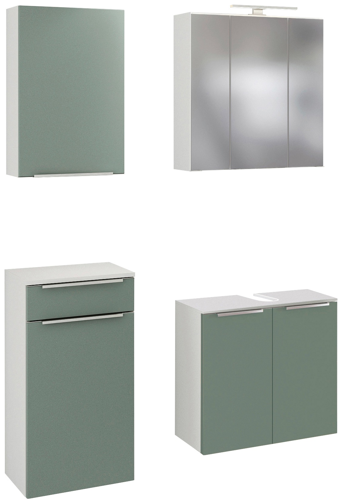welltime Badmöbel-Set "Matera" 4 Stk. tlg. mit Softclose-Funktion günstig online kaufen