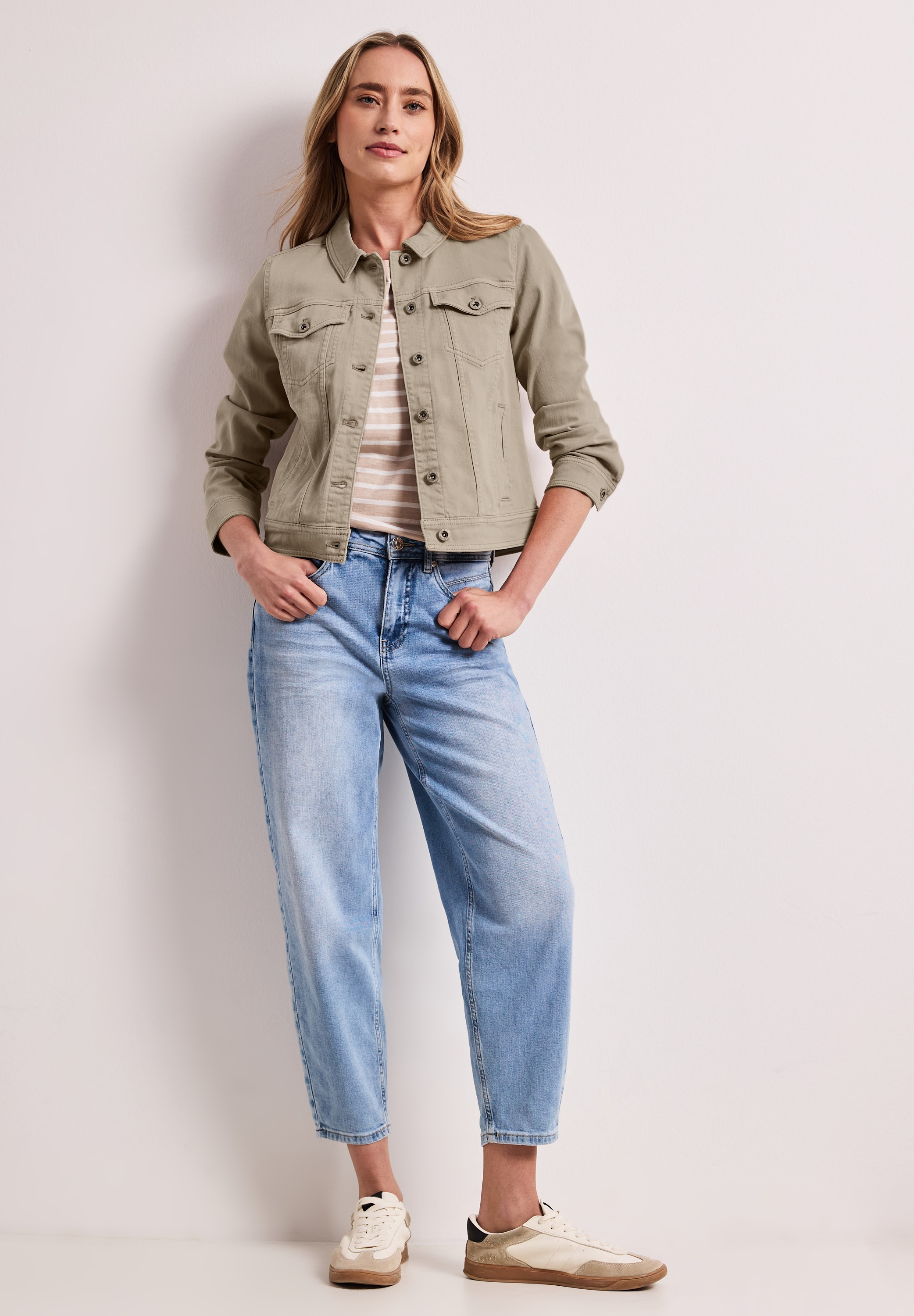 STREET ONE Jeansjacke ohne Kapuze im Denim-Style