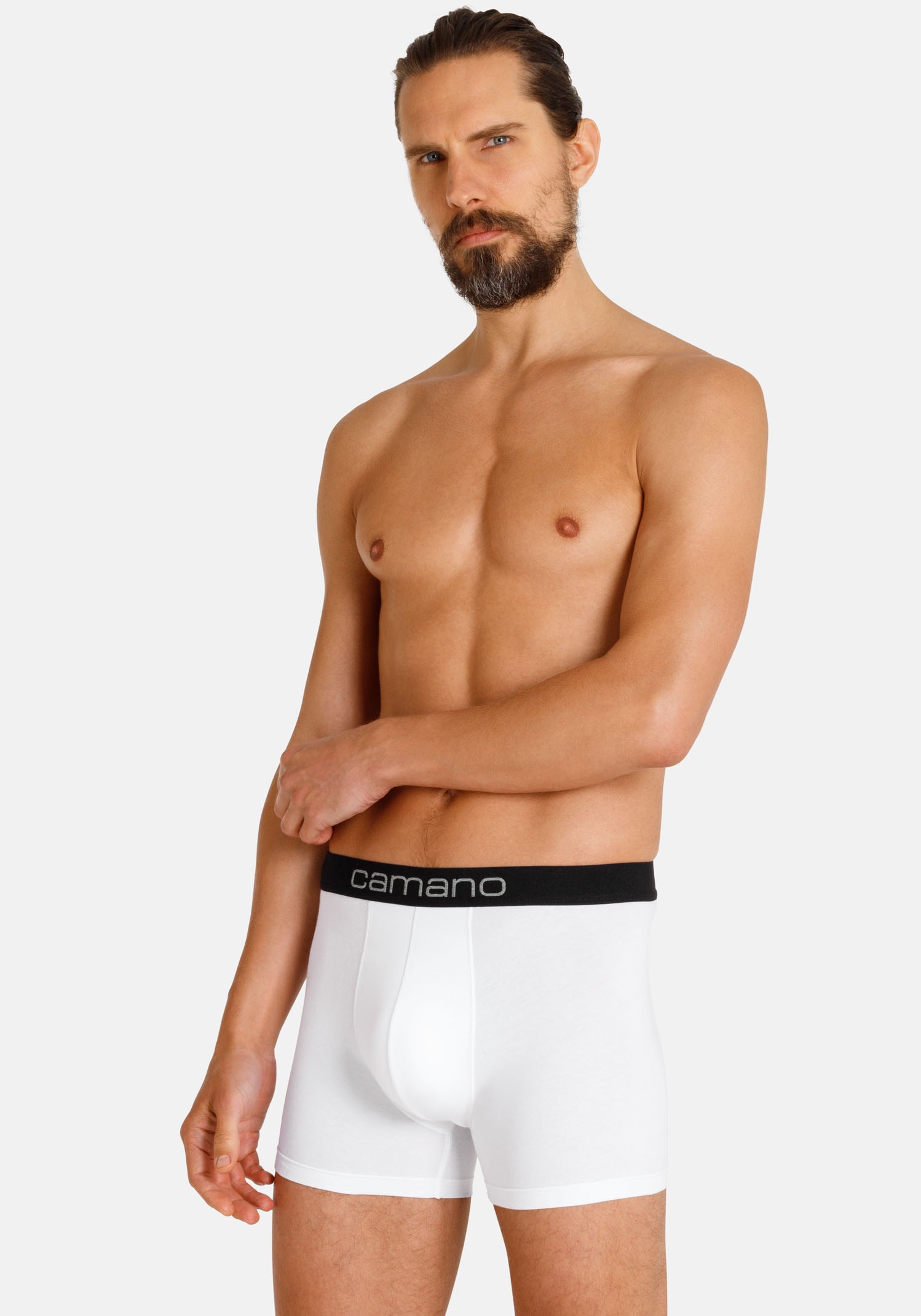 Camano Boxershorts »comfort«, (6er Pack), mit Stretch-Logobund