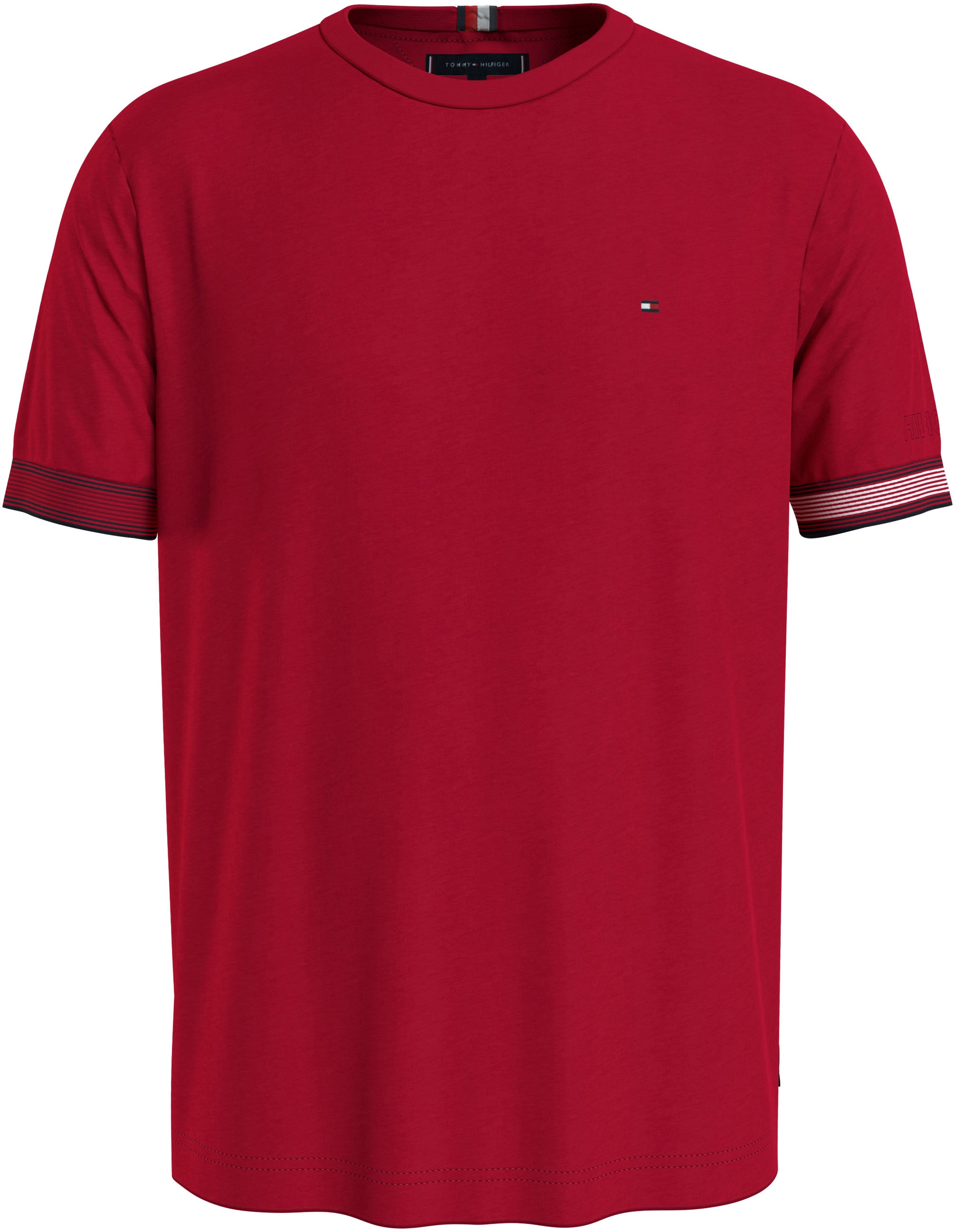 T-Shirt TEE« BAUR Tommy CUFF | ▷ Hilfiger »FLAG kaufen