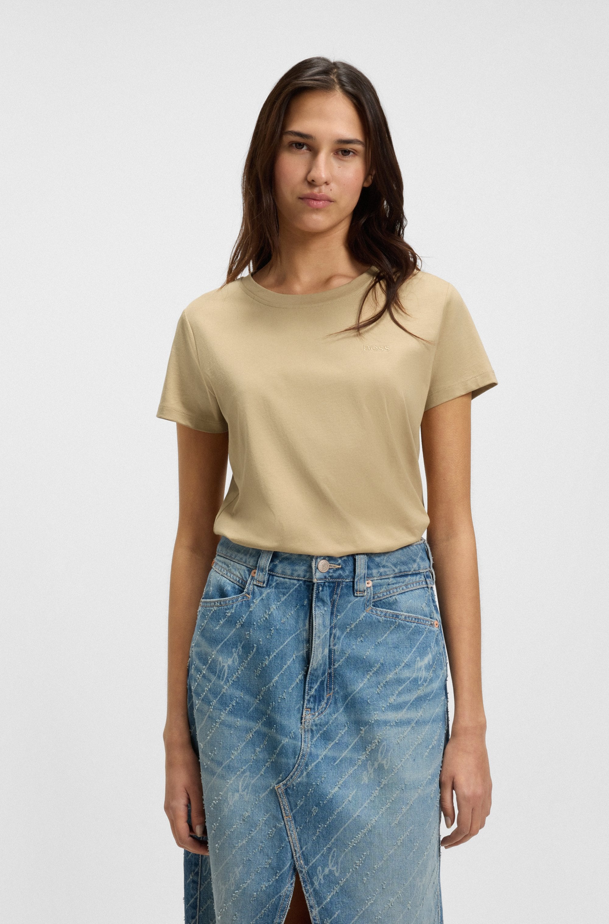 BOSS ORANGE T-Shirt "Esogo Premium Damenmode", mit Logo günstig online kaufen