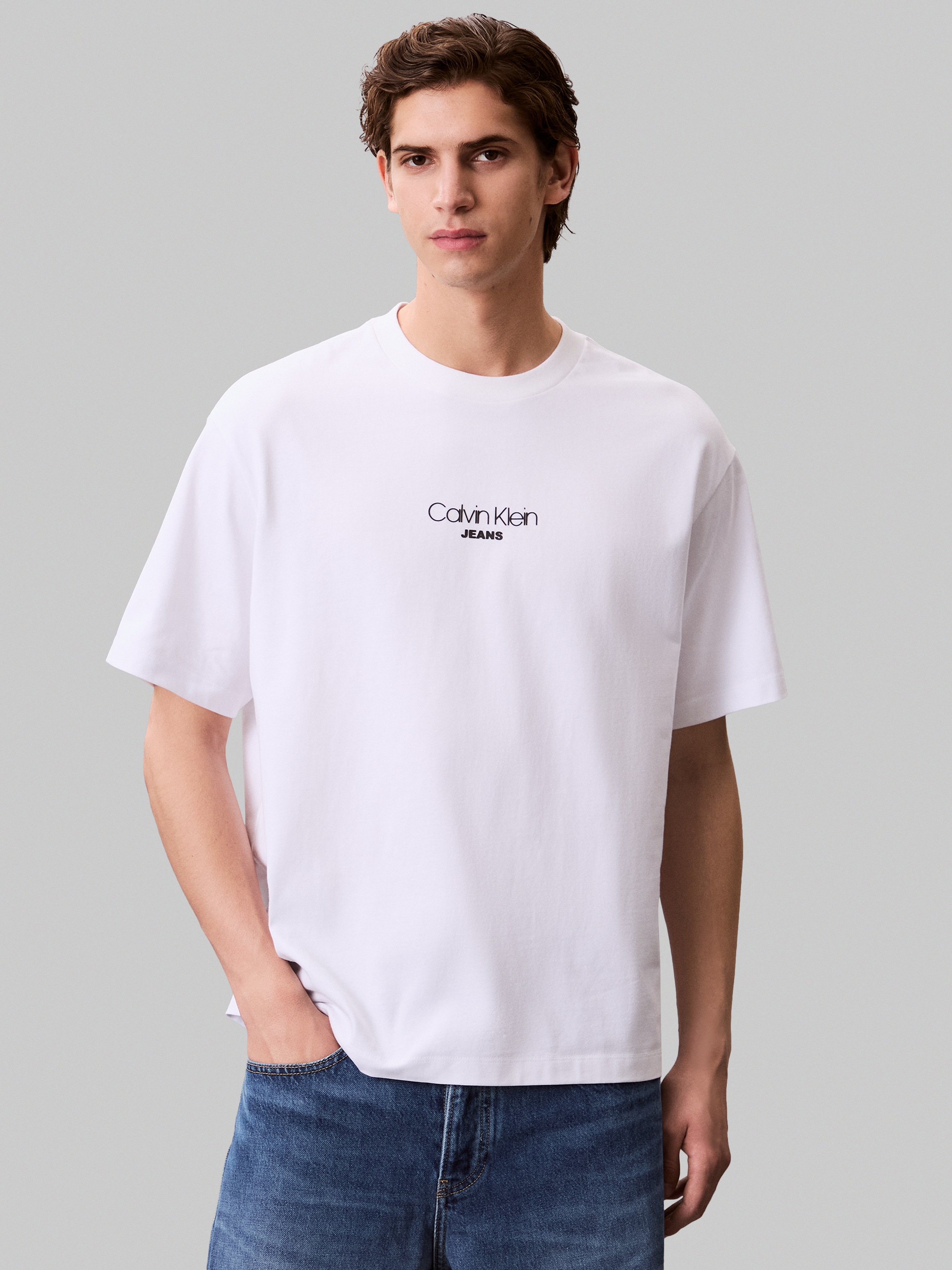 Calvin Klein Jeans T-Shirt Relaxed Fit, Rundhalsausschnitt, Logoprint günstig online kaufen
