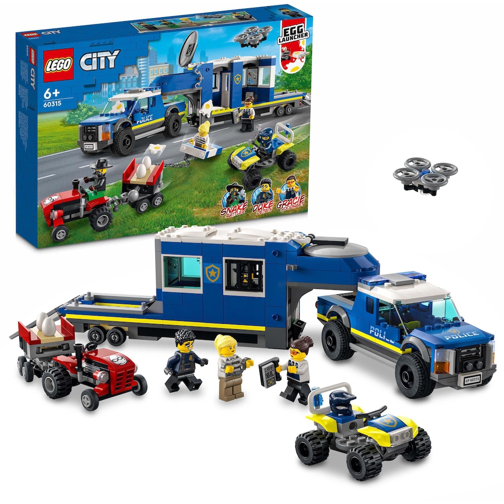 LEGO® Konstruktionsspielsteine »Mobile Polizei-Einsatzzentrale (60315), LEGO® City«, (436 St.)