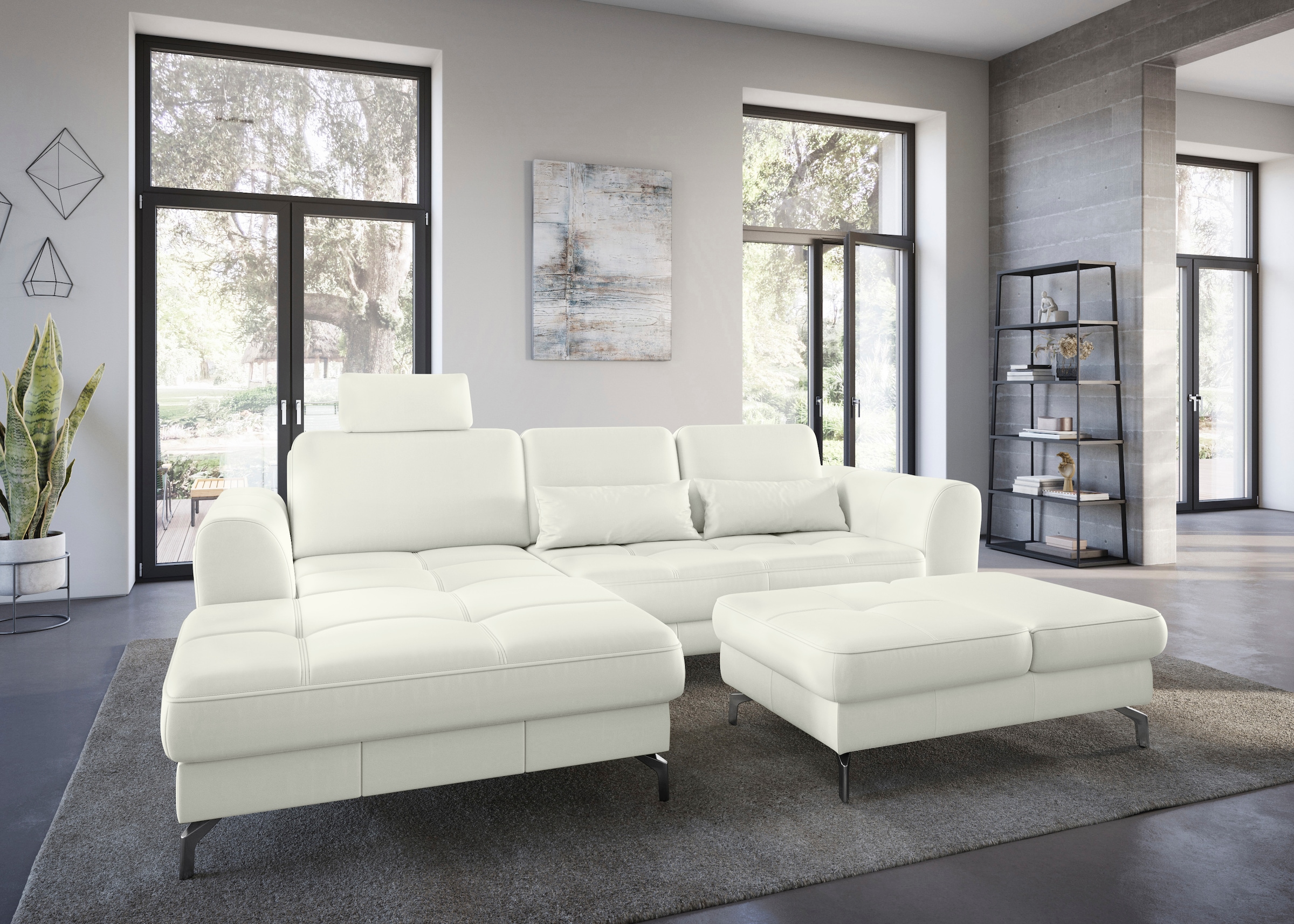 sit&more Ecksofa "Bendigo L-Form", inklusive Sitztiefenverstellung, Bodenfr günstig online kaufen