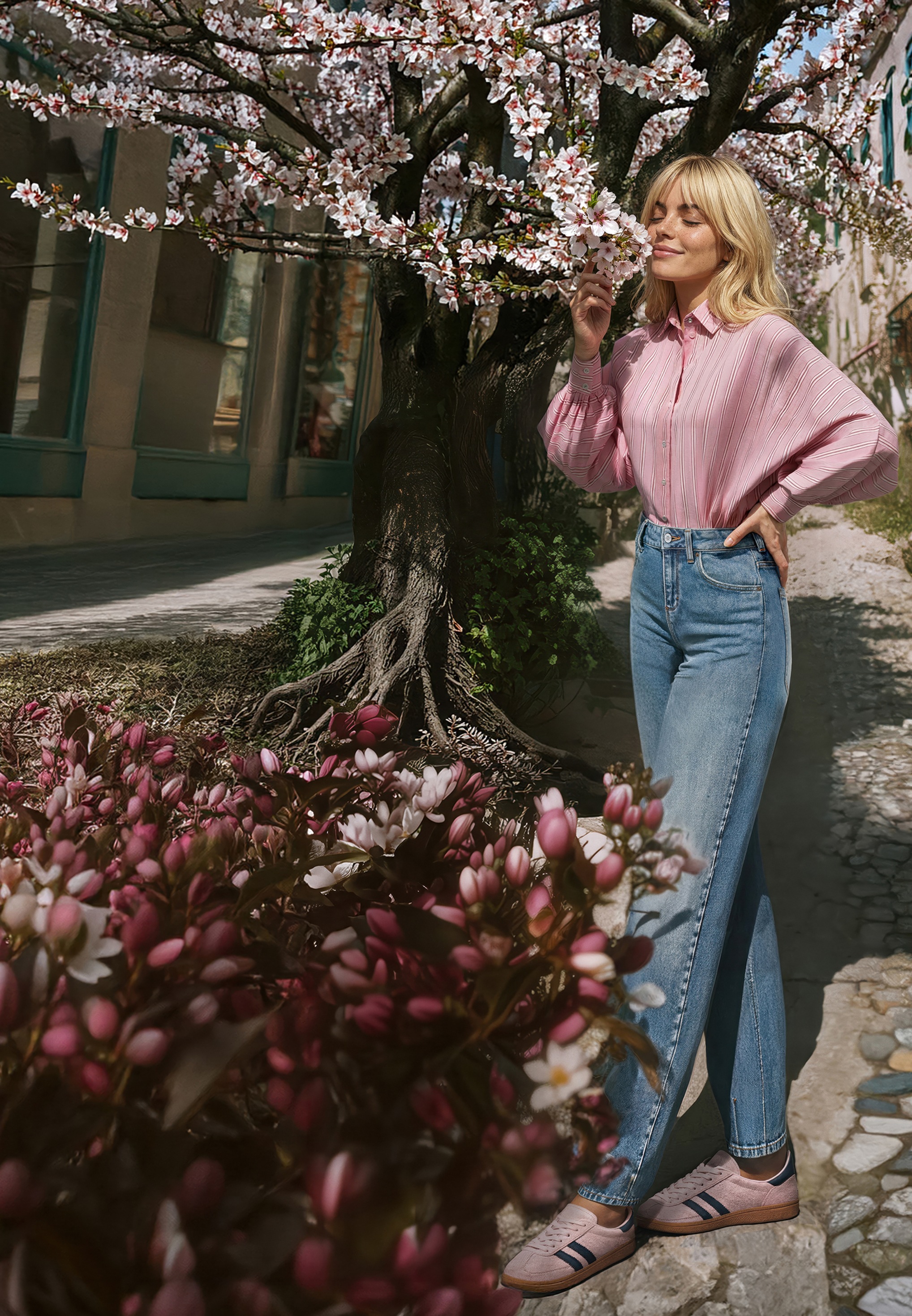 Cartoon Ankle-Jeans »Damen mit Waschung«