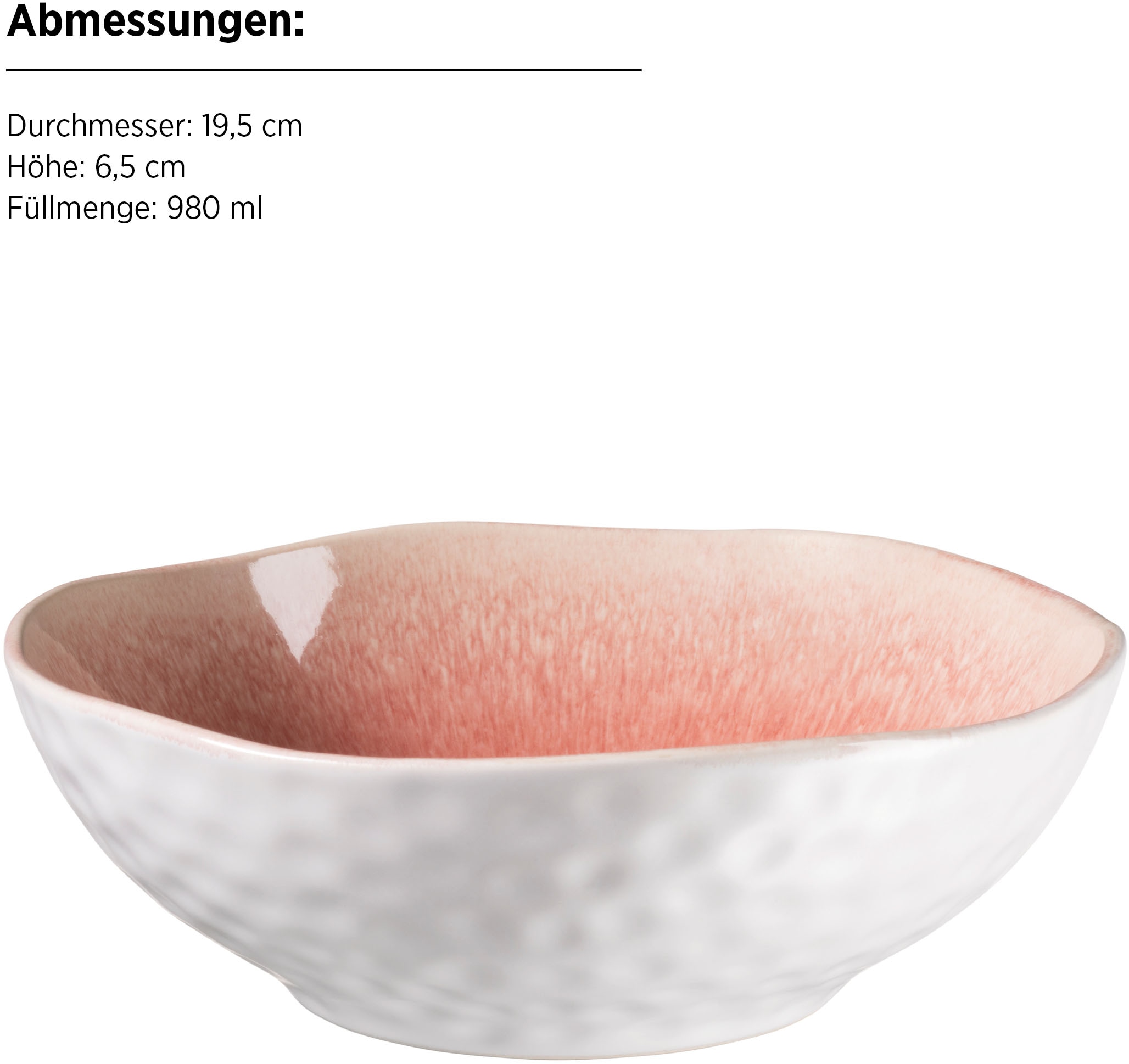 MÄSER Salatschüssel »FROZEN, Salatschüssel-Set, Steinzeug« 9 Stk. aus Steinzeug