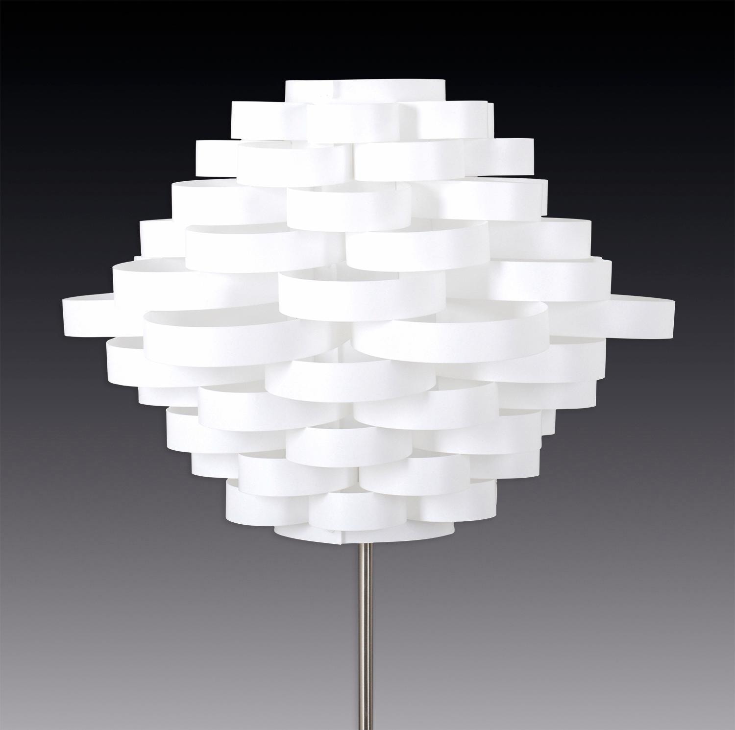 näve Stehlampe »White Line«, 1 flammig-flammig, E27 max. 40W, weiß/nickel,  Kunststoff/Metall, h: 150cm, d: 55cm | Sale bei BAUR