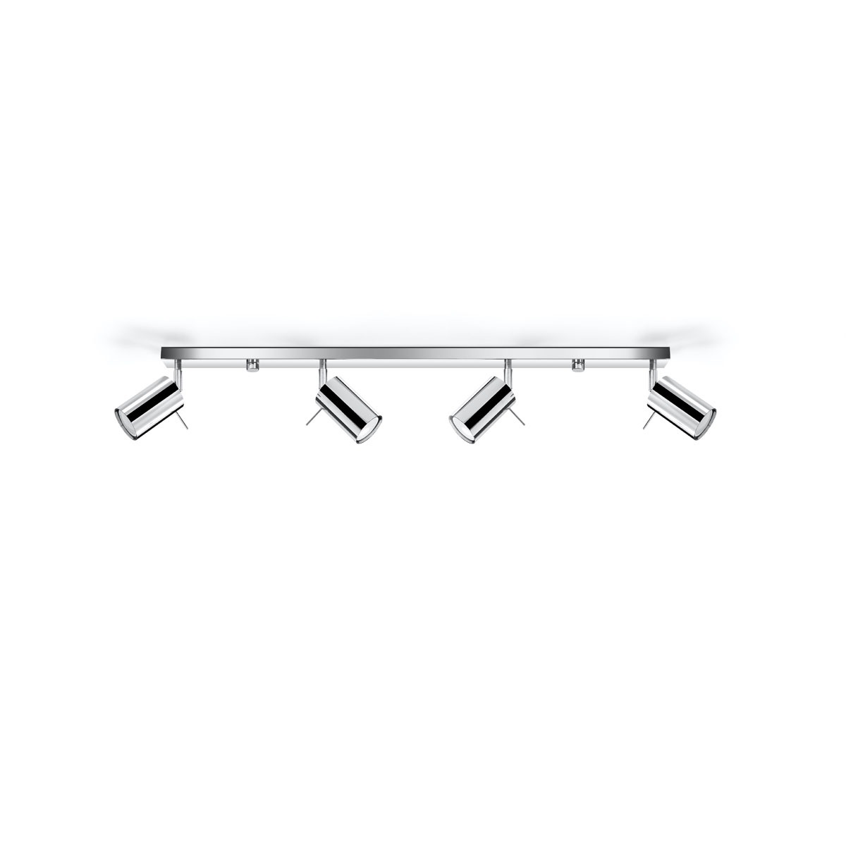 SOLLUX lighting Deckenleuchte »RING«, 4 flammig, Leuchtmittel GU10 | ohne Leuchtmittel, beweglicher Lampenschirm