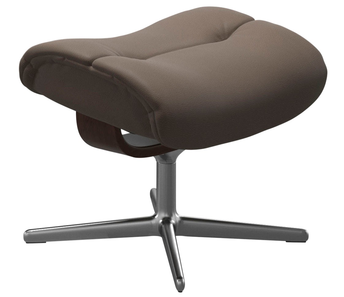 Thumbnail - Stressless Fußhocker "Sunrise", mit Cross Base, Größe S, M & L, Holzakzent Braun