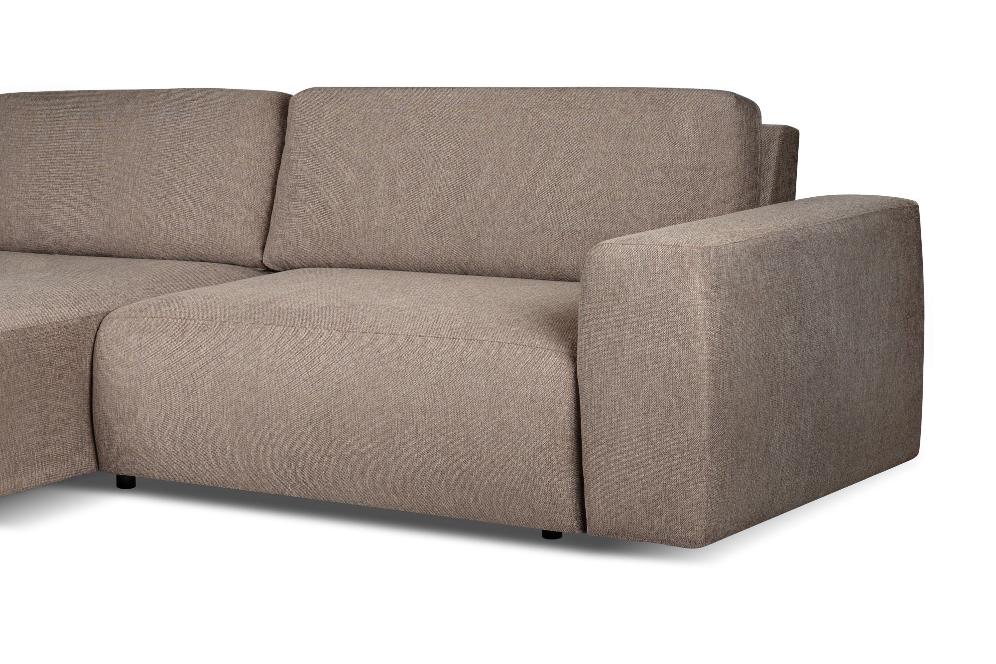 andas Schlafsofa »Noord Schlafecksofa, Breite 250 cm« Cord, Struktur, Webstoff, mit Wellenunterfederung, Massivholzrahmen