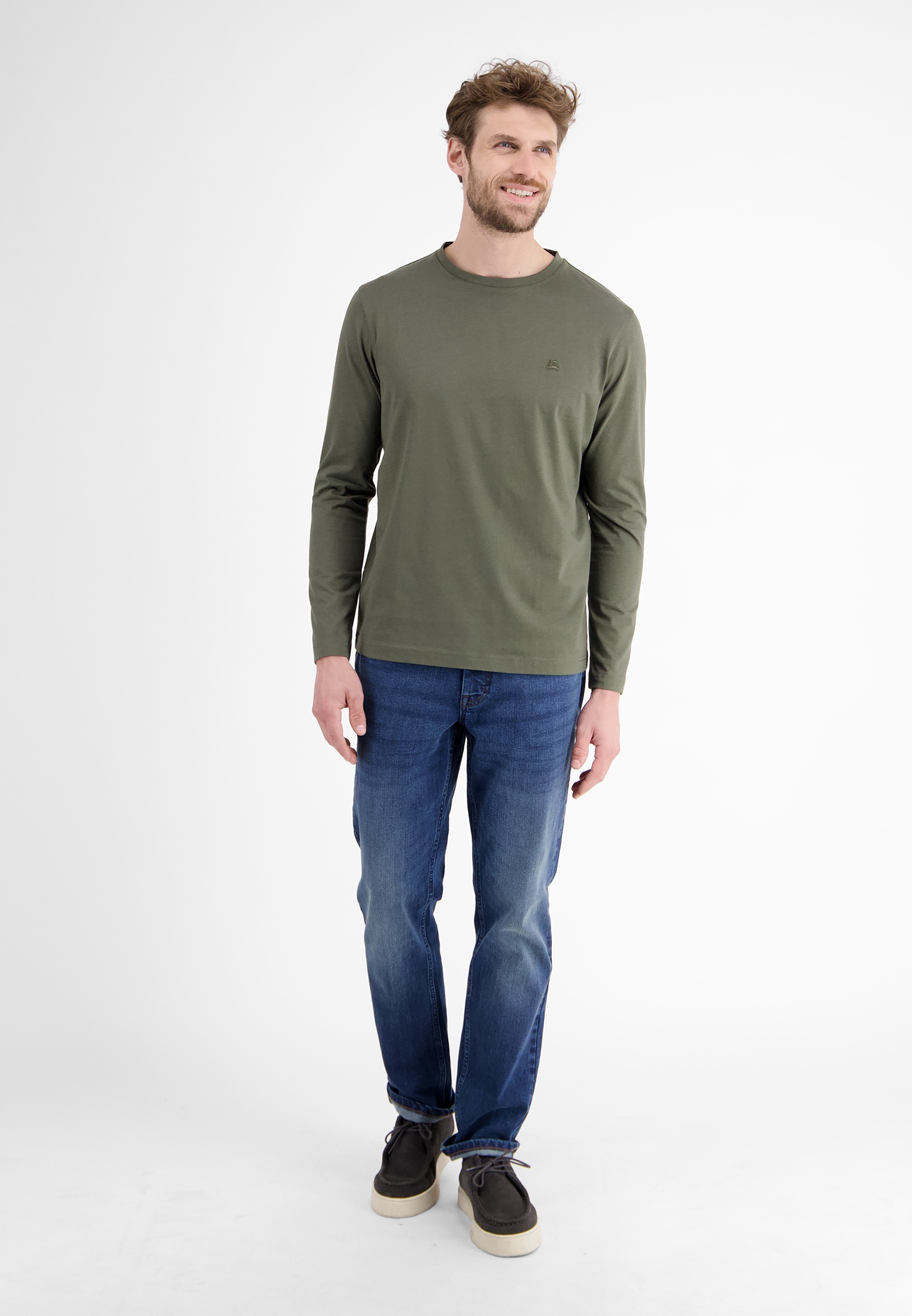 LERROS Longsweatshirt »LERROS Basic-Longsleeve«
