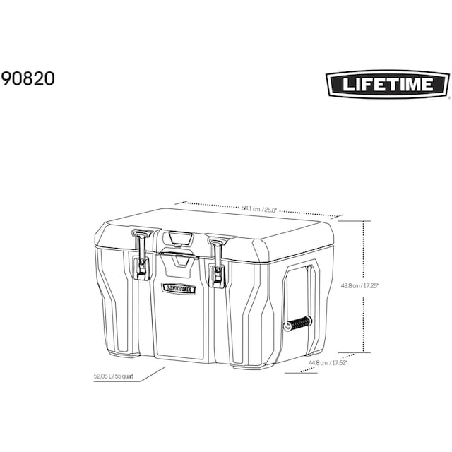 Lifetime Kühlbox »Premium«, aus zweischichtigem Urethan per Rechnung | BAUR