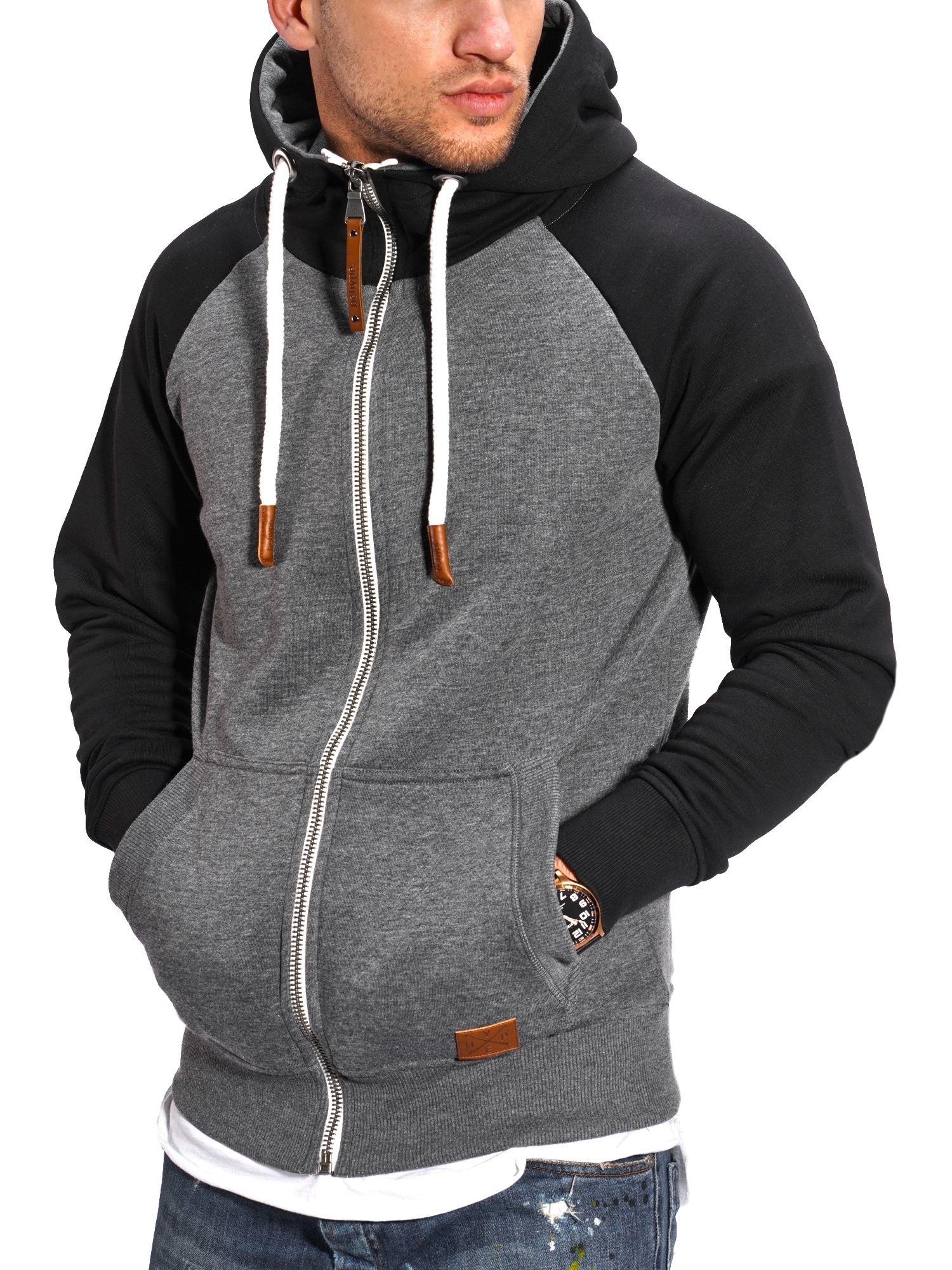 behype Sweatjacke »RAGLAN«, mit Raglan-Ärmeln