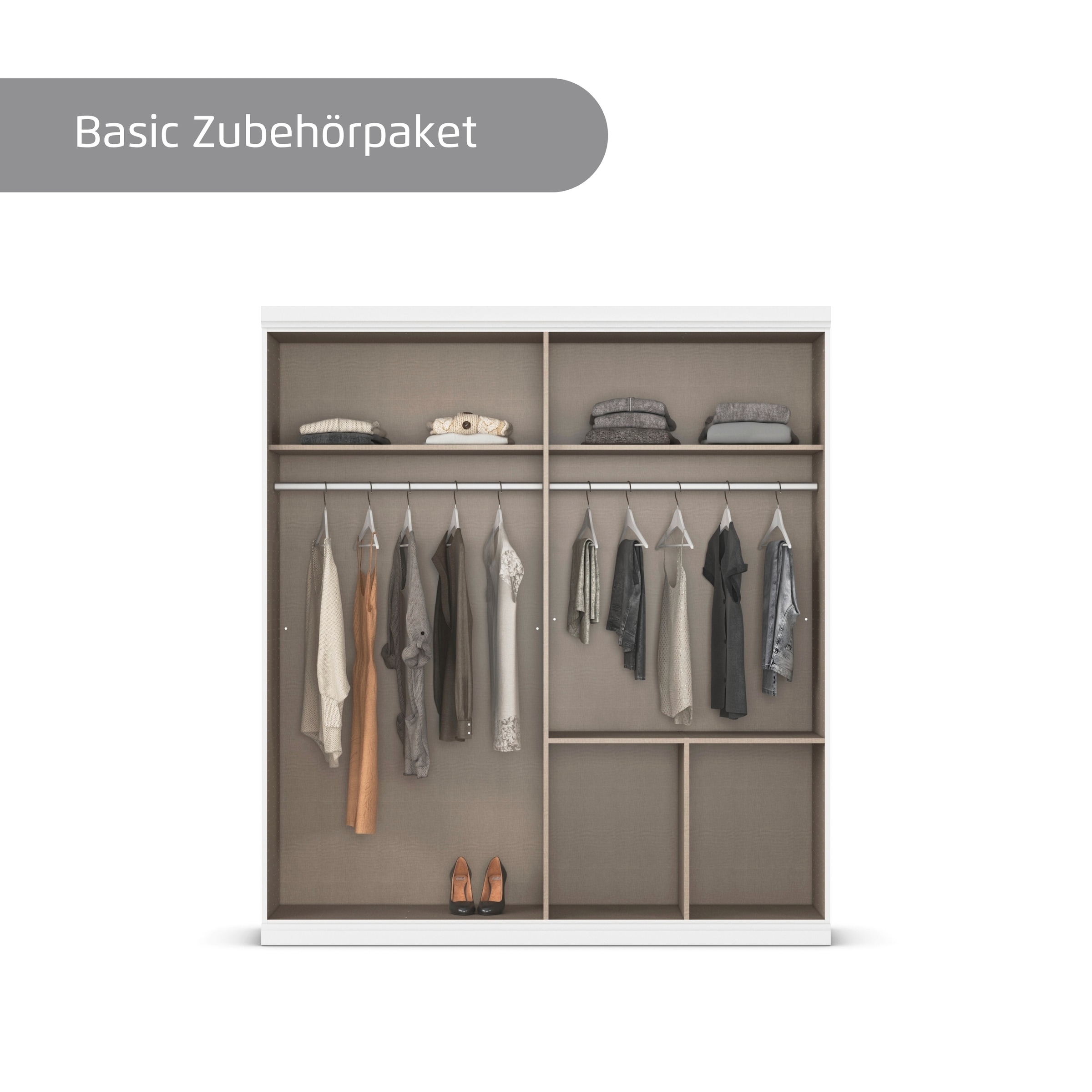 rauch Jugendzimmer-Set »Marlene«, (Set, 4 tlg., in 3 verschiedenen Ausstattungen BASIC/CLASSIC/PREMIUM), erhältlich in verschiedenen Bett- und Schrank-Breiten MADE IN GERMANY
