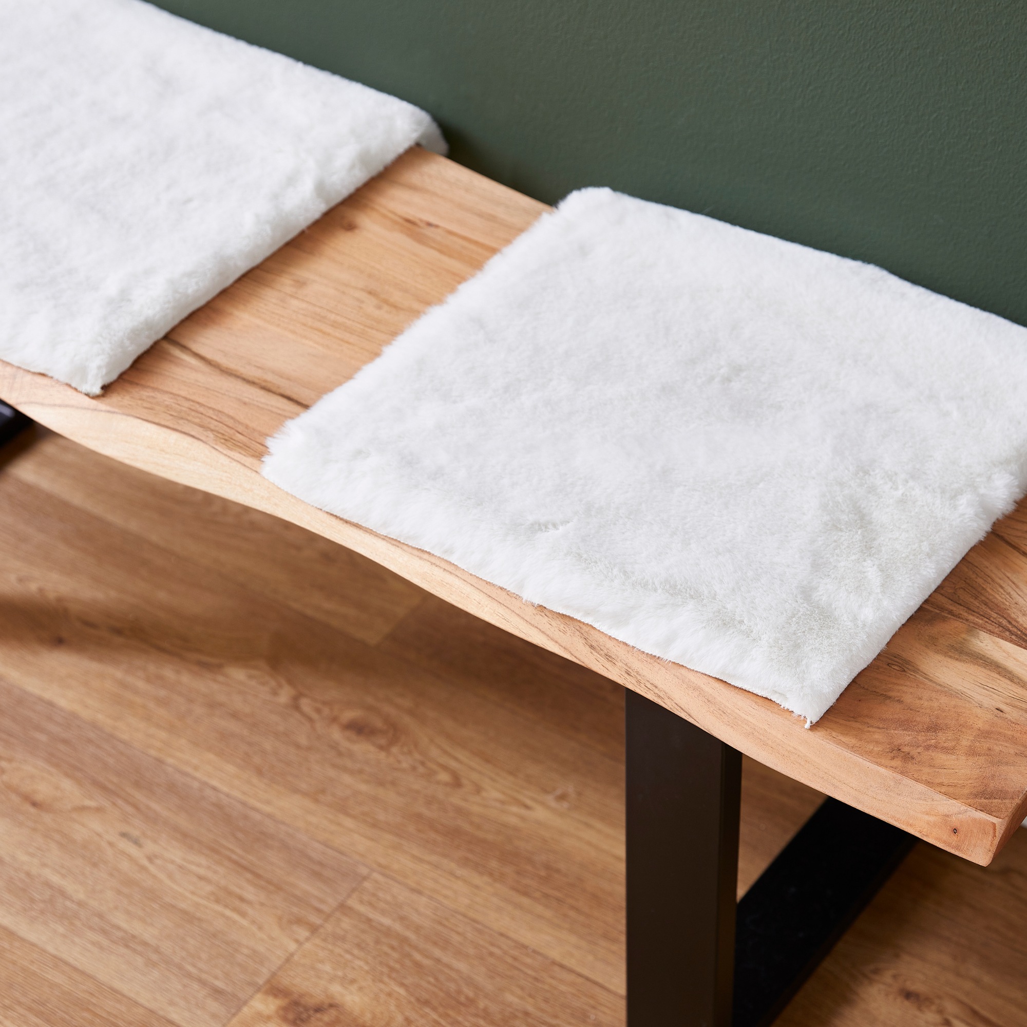 LUXOR living Stuhlkissen "Sitzauflage Novara" Kunstfell, rund oder eckig, s günstig online kaufen