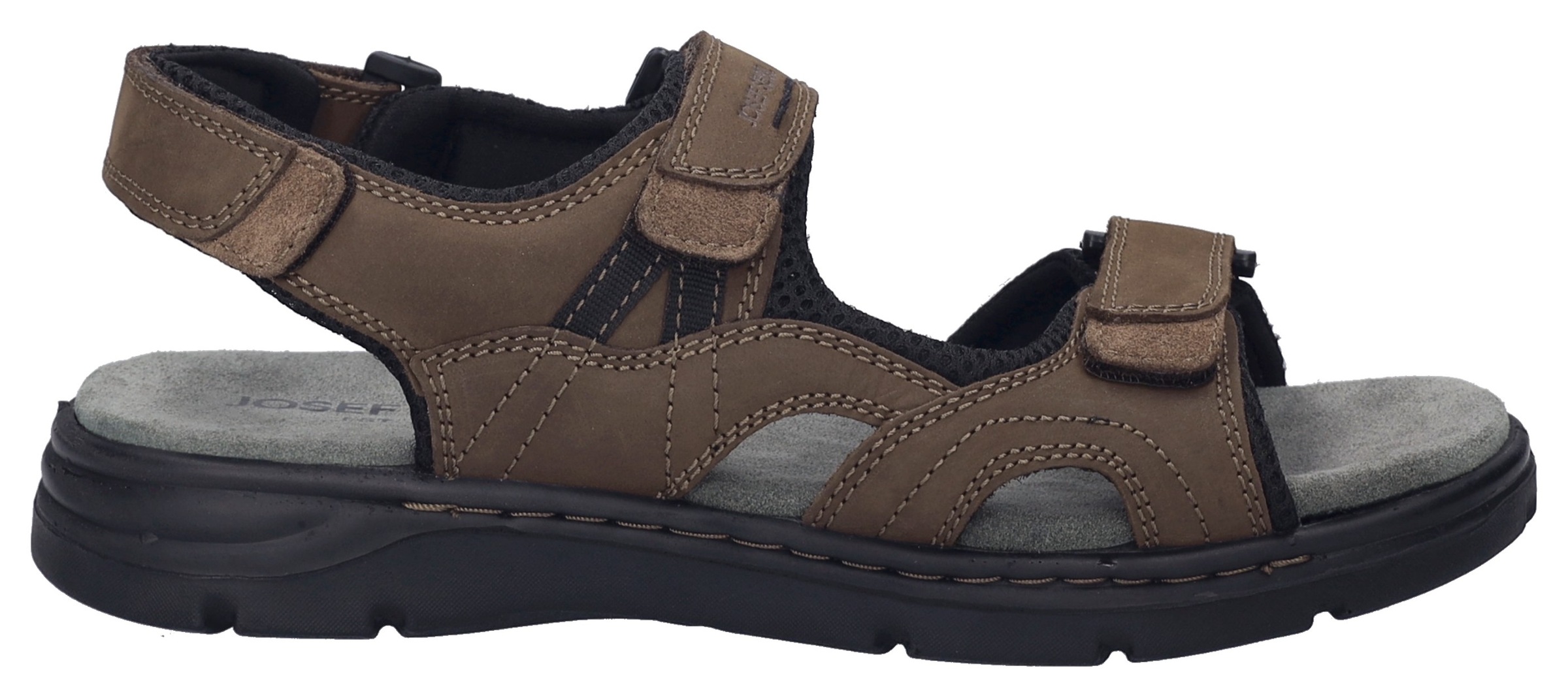 Josef Seibel Sandale »Marlon 06«, Sommerschuh, Klettschuh, Freizeitsandale, mit modischen Ziernähten