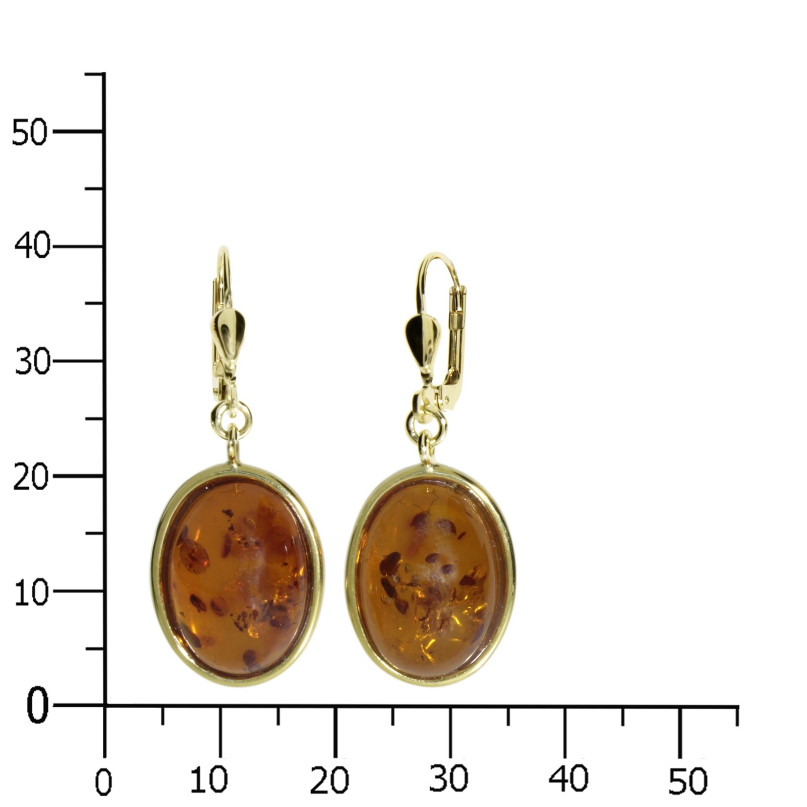 OSTSEE-SCHMUCK Paar Ohrhänger »- Jady - Gold 333/000 - Bernstein«