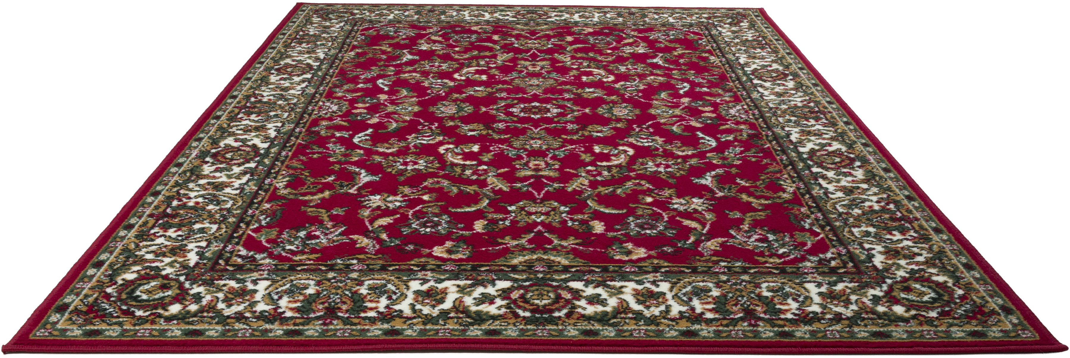 Thumbnail - OTTO home Teppich "Ezzo, mit Bordüre, Kurzflor, Made in Belgium" rechteckig 7 mm Höhe Orient-Optik, Teppich, Wohnzimmer,...