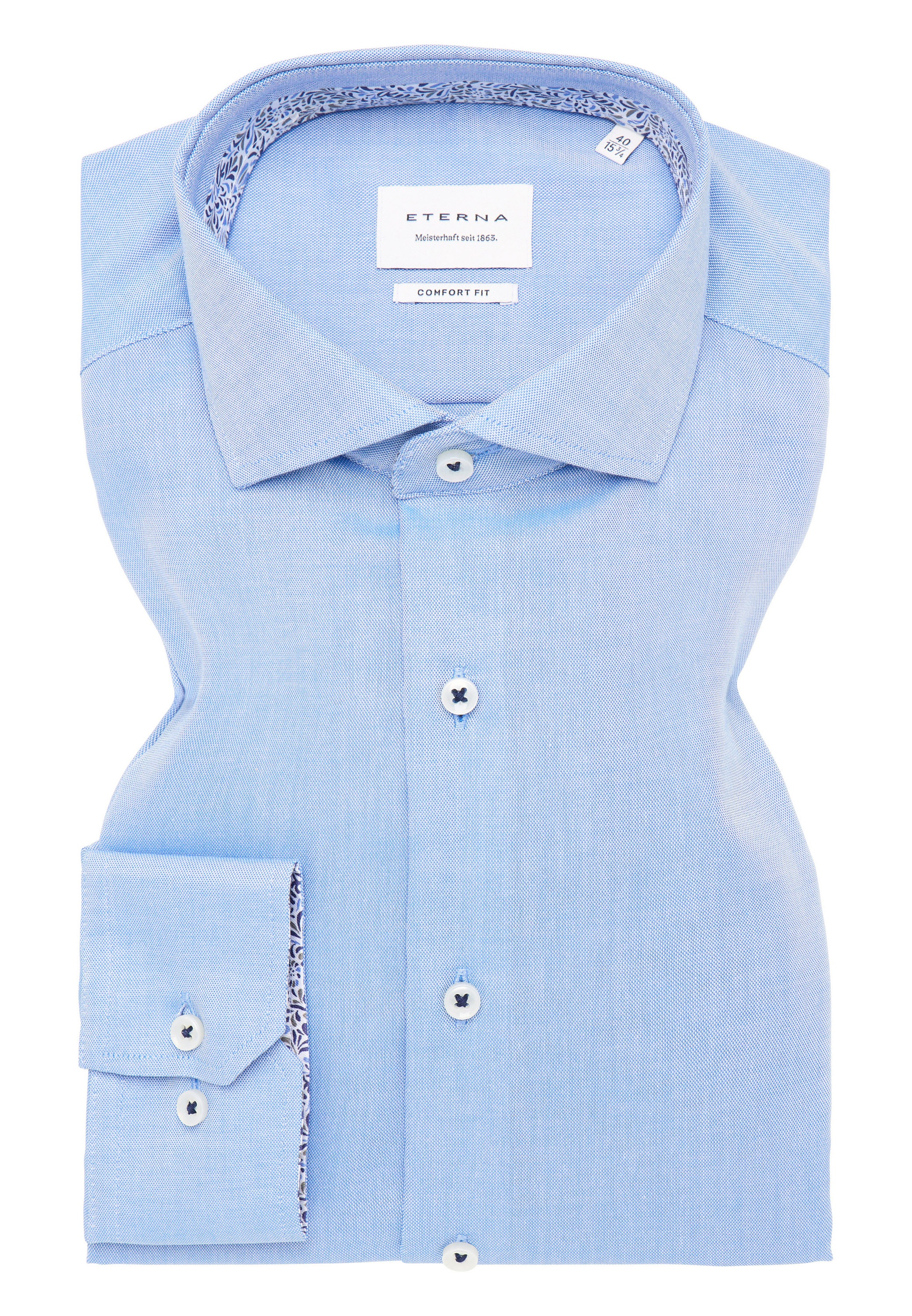 Eterna Langarmhemd »COMFORT FIT« NON IRON (bügelfrei)