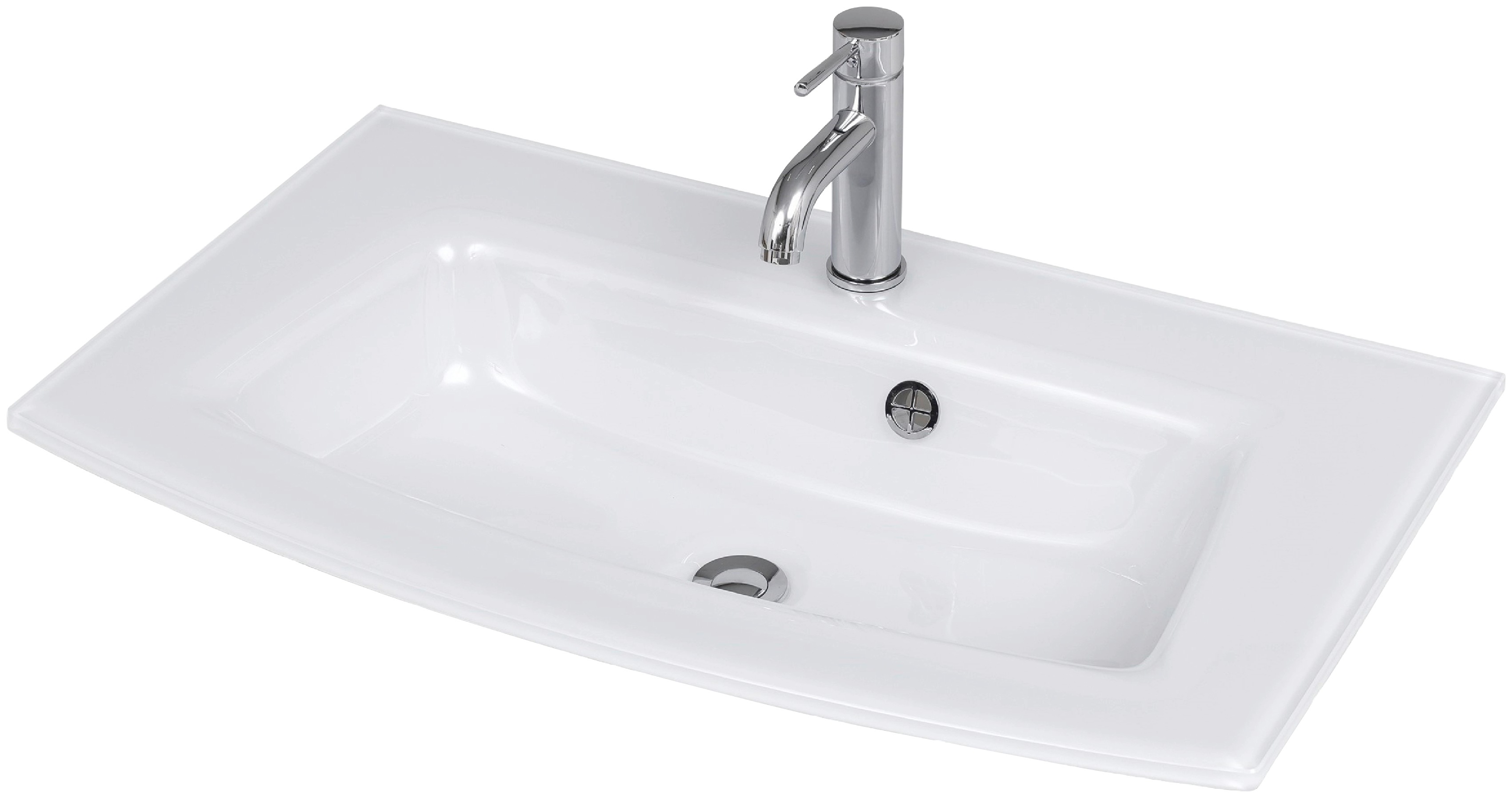Thumbnail - welltime Badezimmer-Set "Kaunas", (Set, 3 St.), bestehend aus Waschtisch-Set mit Seitenschrank, Breite 120 cm