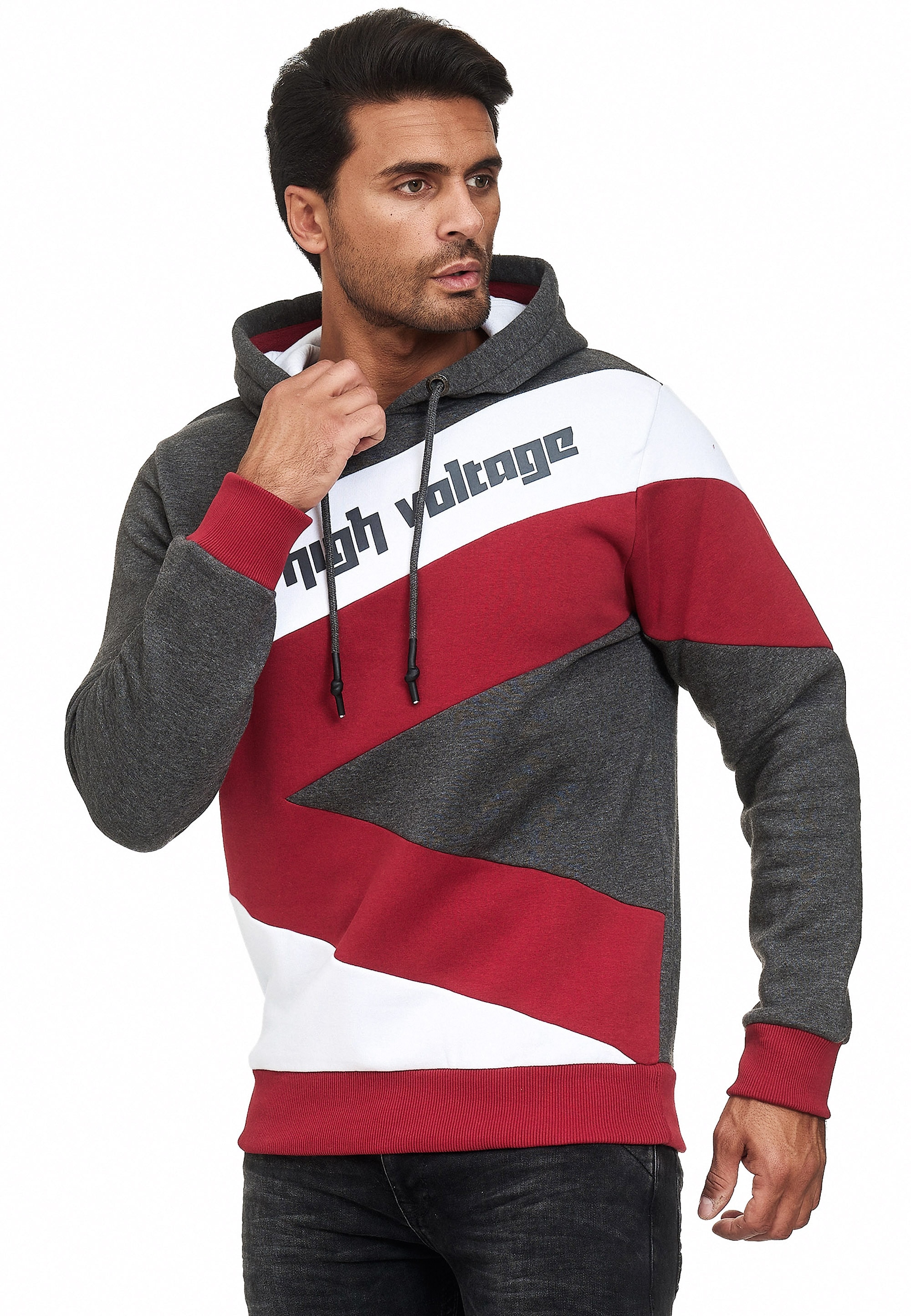 Rusty Neal Kapuzensweatshirt, in sportlichem | für ▷ Design BAUR