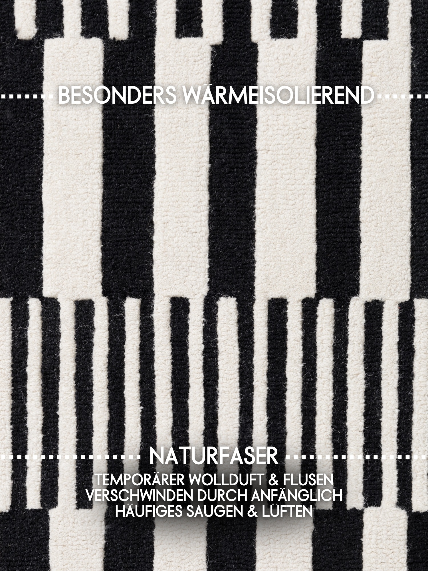 Thumbnail - ELLE DECORATION Wollteppich "Pulse" rechteckig 12 mm Höhe Wolle, Natur, Wohnzimmer, Schlafzimmer, Modern, Geometrisch, S...