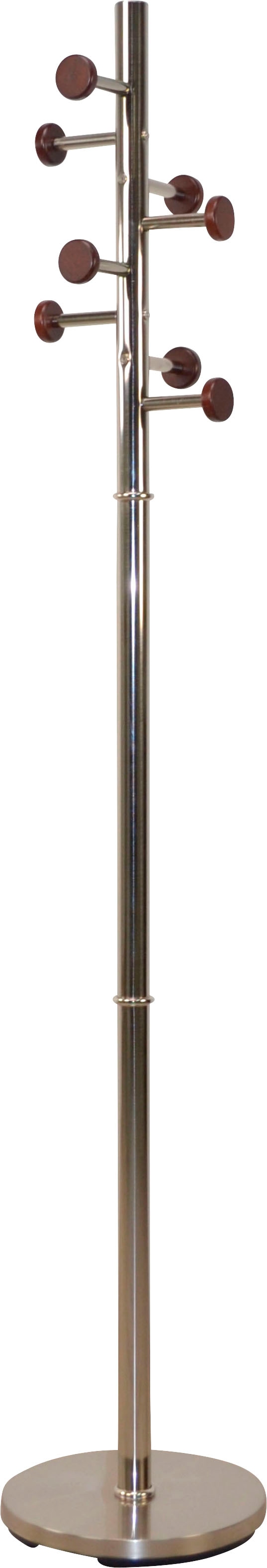 Garderobenständer, aus Metall, Höhe 172 cm, 8 Haken