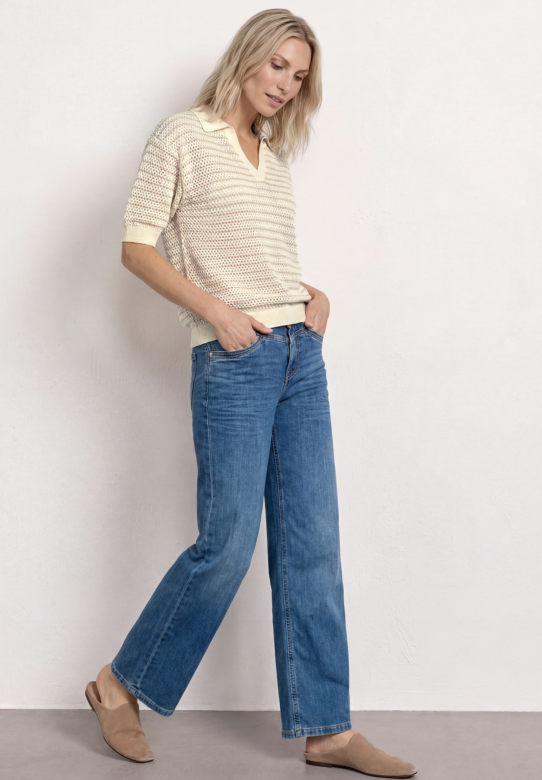 STREET ONE Kurzarmpullover