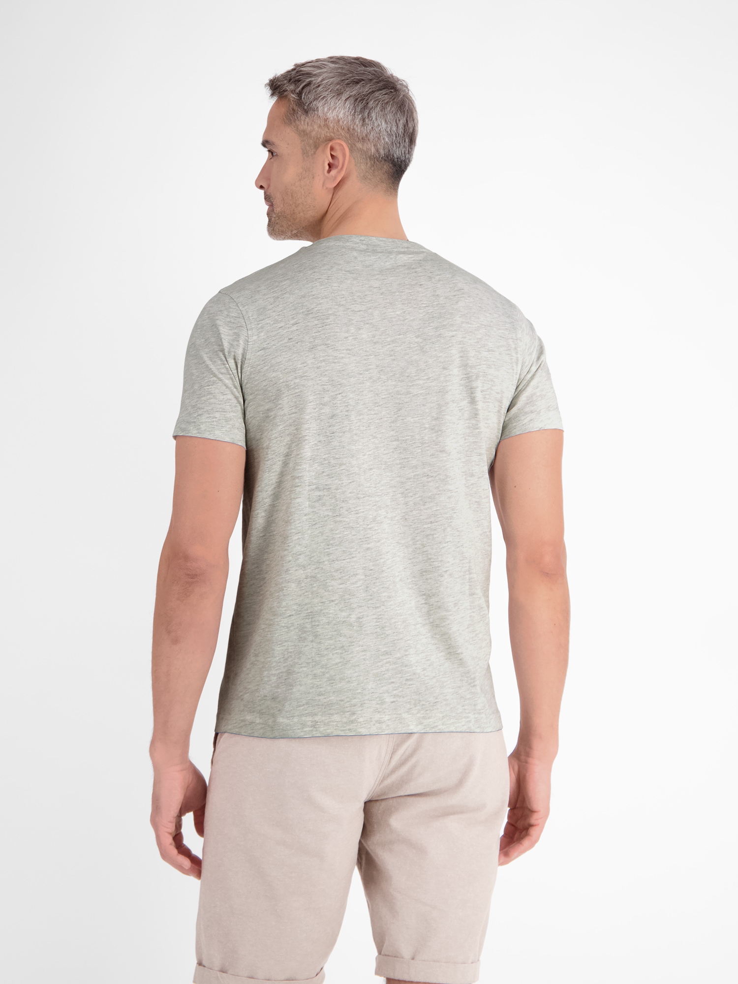 LERROS T-Shirt »LERROS Basic T-Shirt mit Logostitch«