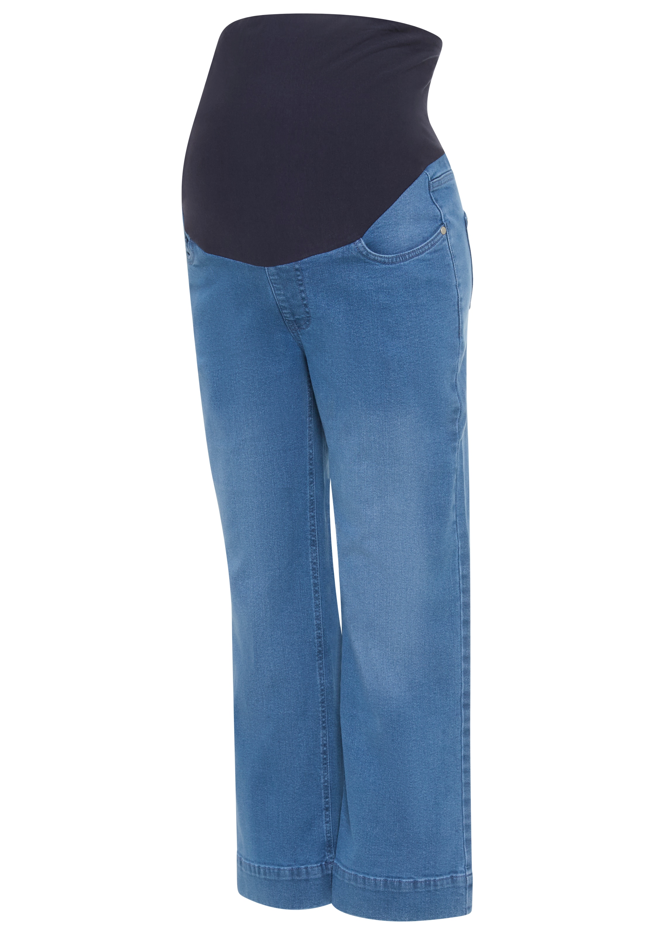 Neun Monate Umstandsjeans »7/8 Loose fit Umstandsjeans« gerader Beinverlauf, mit elastischem Gummizug, mit Stretch-Anteil