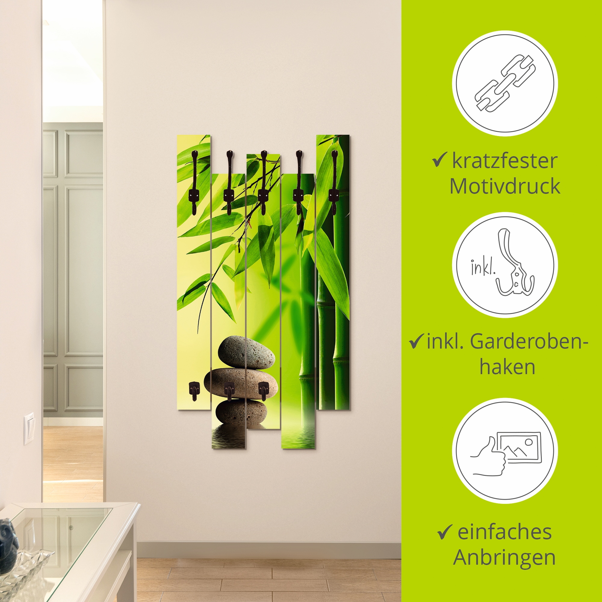 Artland Garderobenleiste »Spa Stillleben«, teilmontiert