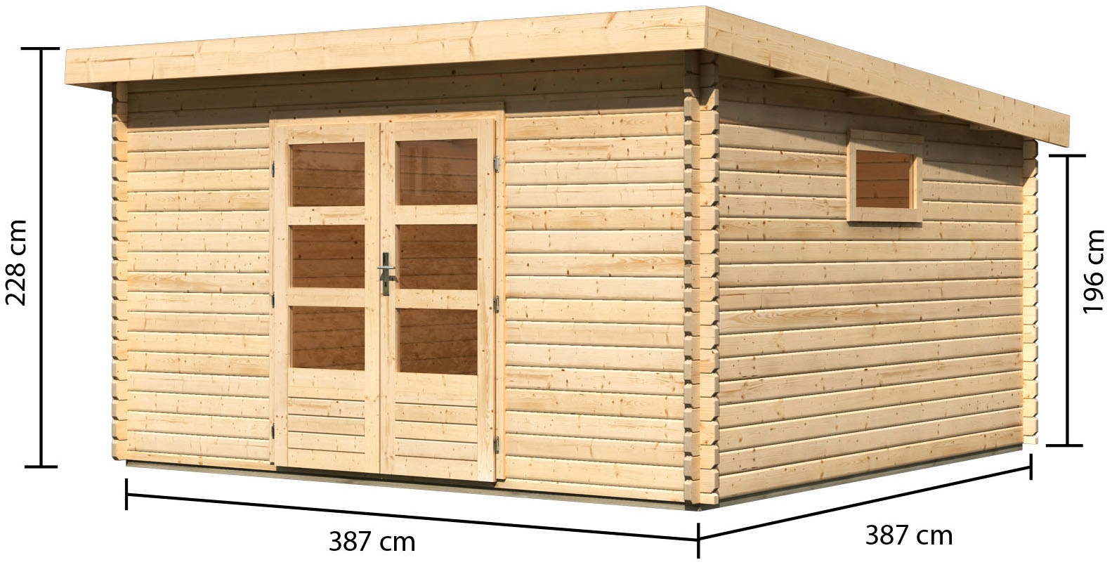 Karibu Gartenhaus »Trittau 6«, mit Fenster