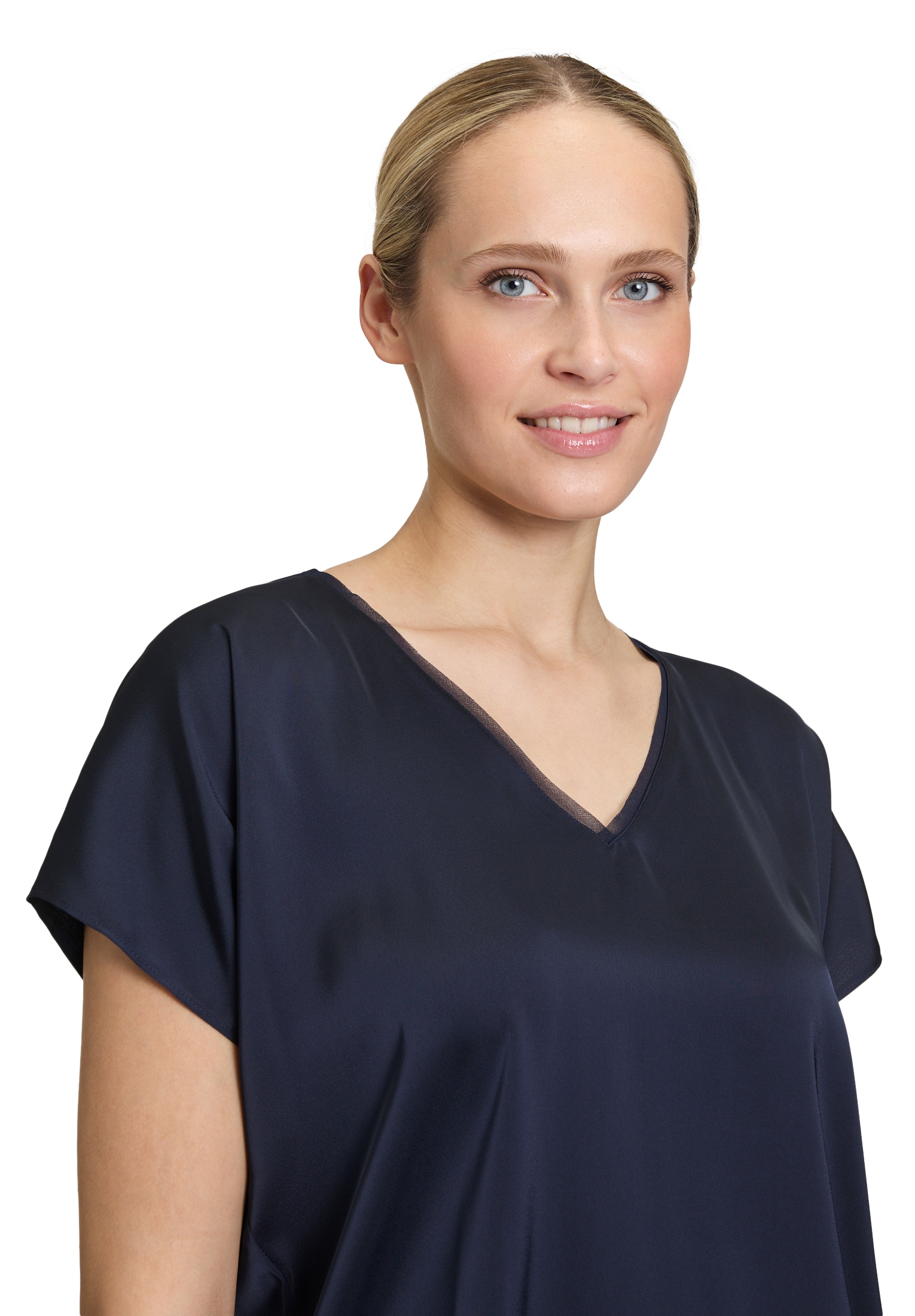 Vera Mont Satinbluse »Vera Mont Satin-Bluse mit V-Ausschnitt«
