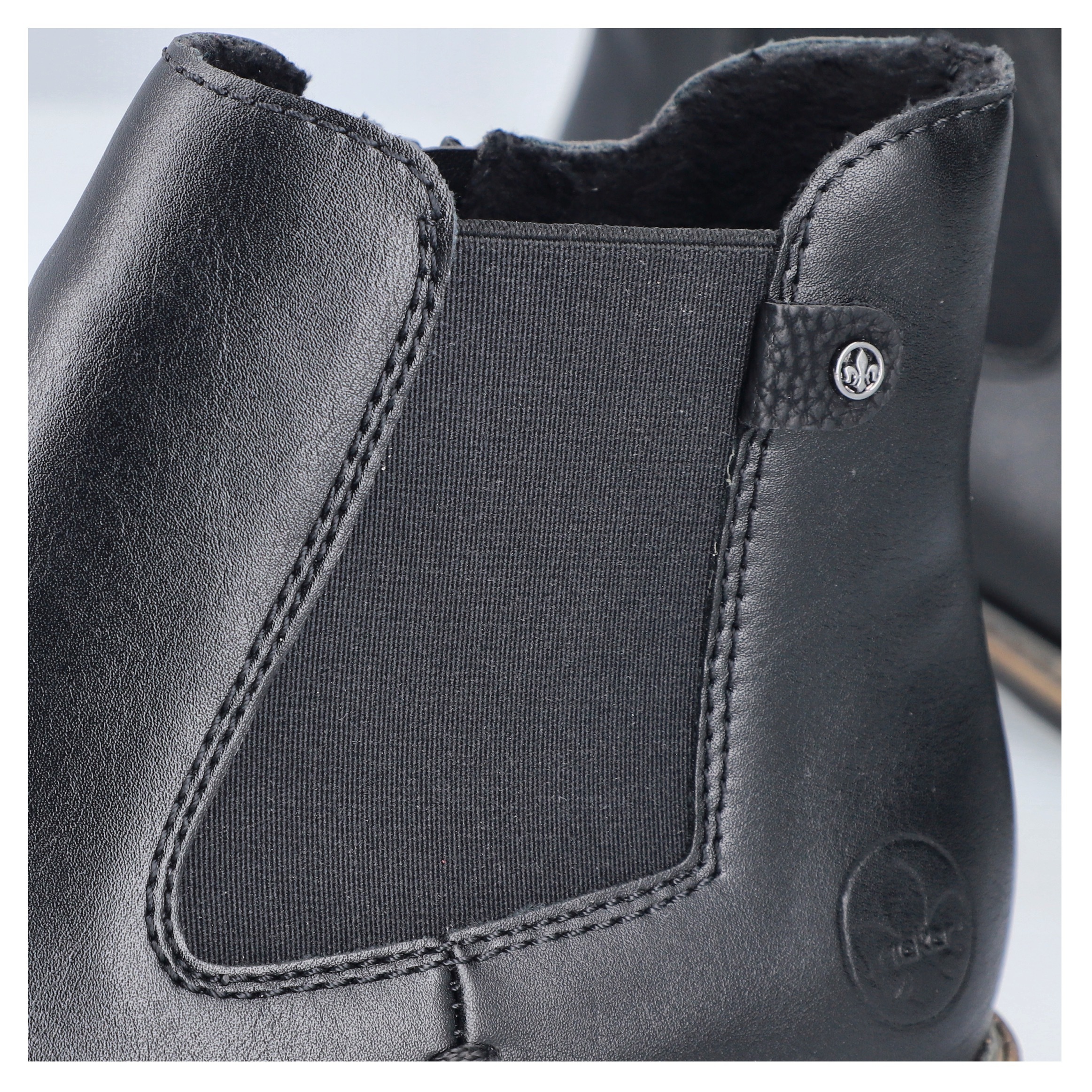 Rieker Chelseaboots, Stiefelette, Boots, Blockabsatz, mit elastischem Einsatz