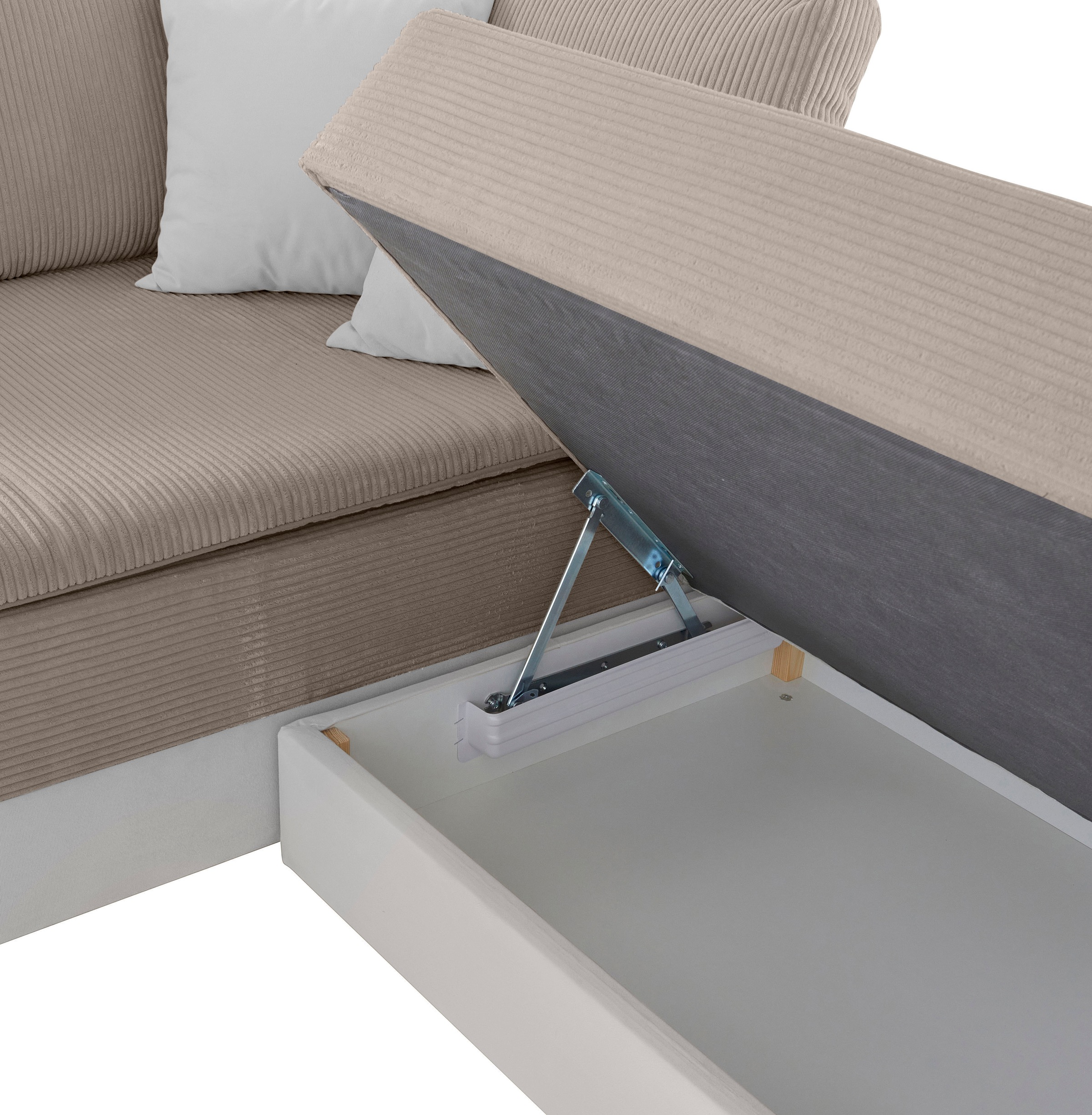 INOSIGN Ecksofa »Night & Day L-Form«, mit Boxspring Bettfunktion 180x200 cm, Dauerschläfer