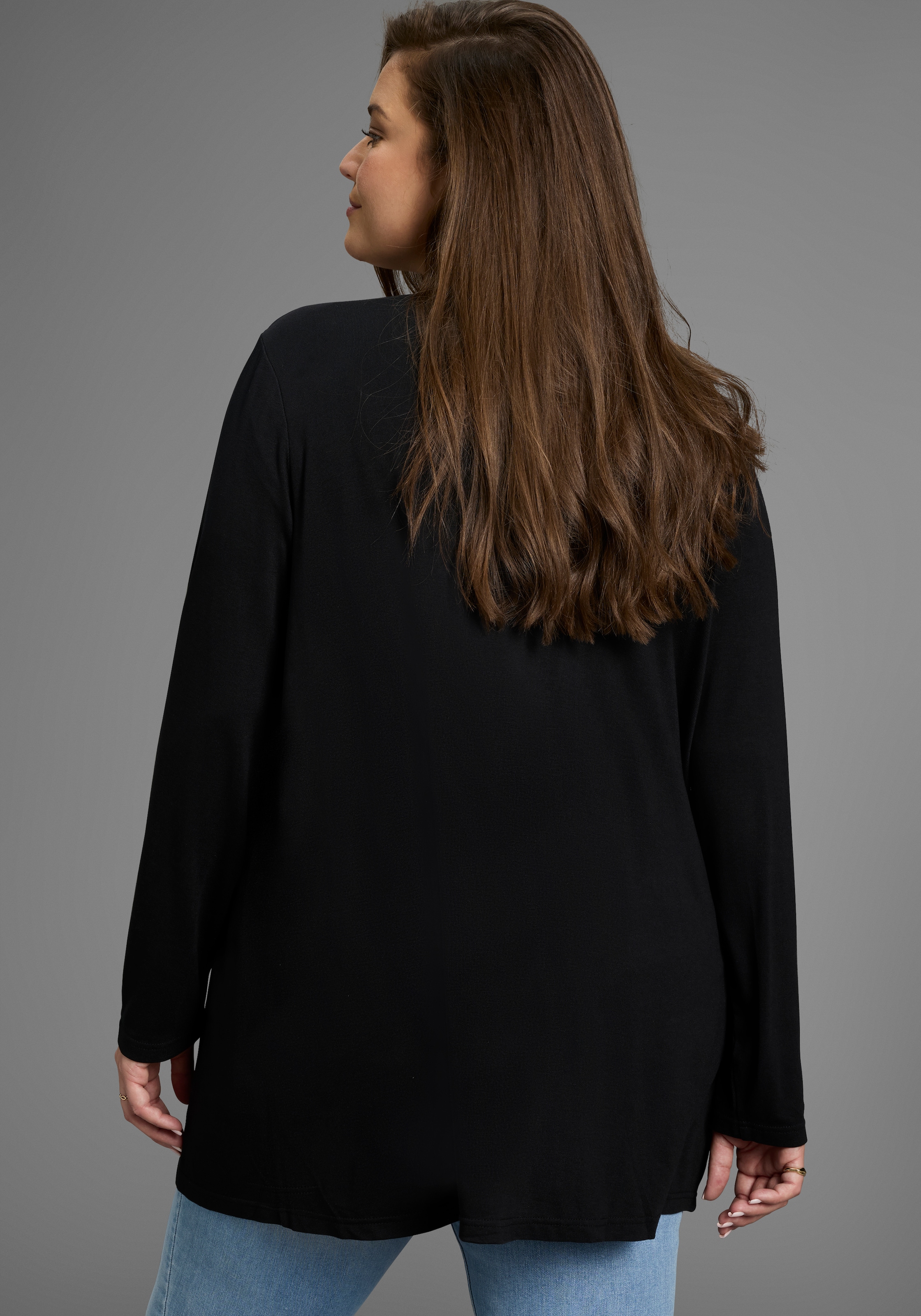 Laura Scott CURVE Strickjacke, aus angenehmem Jerseymaterial - GROSSE GRÖSSE