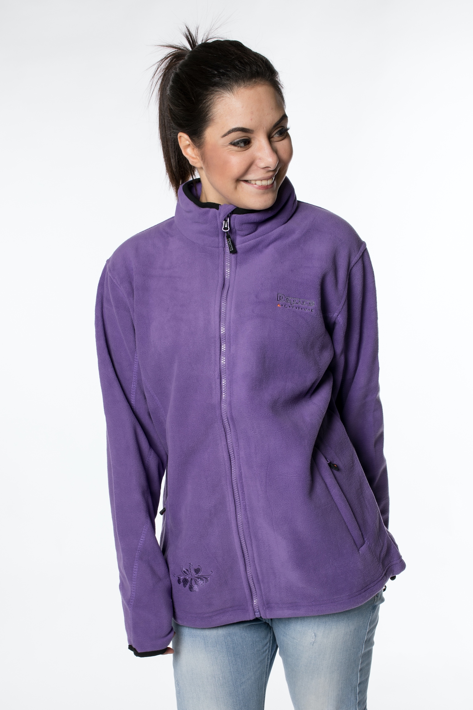 DEPROC Active Fleecejacke "CAMBLY Lady", mit Teddy-Fleece, auch in Großen Größen erhältlich