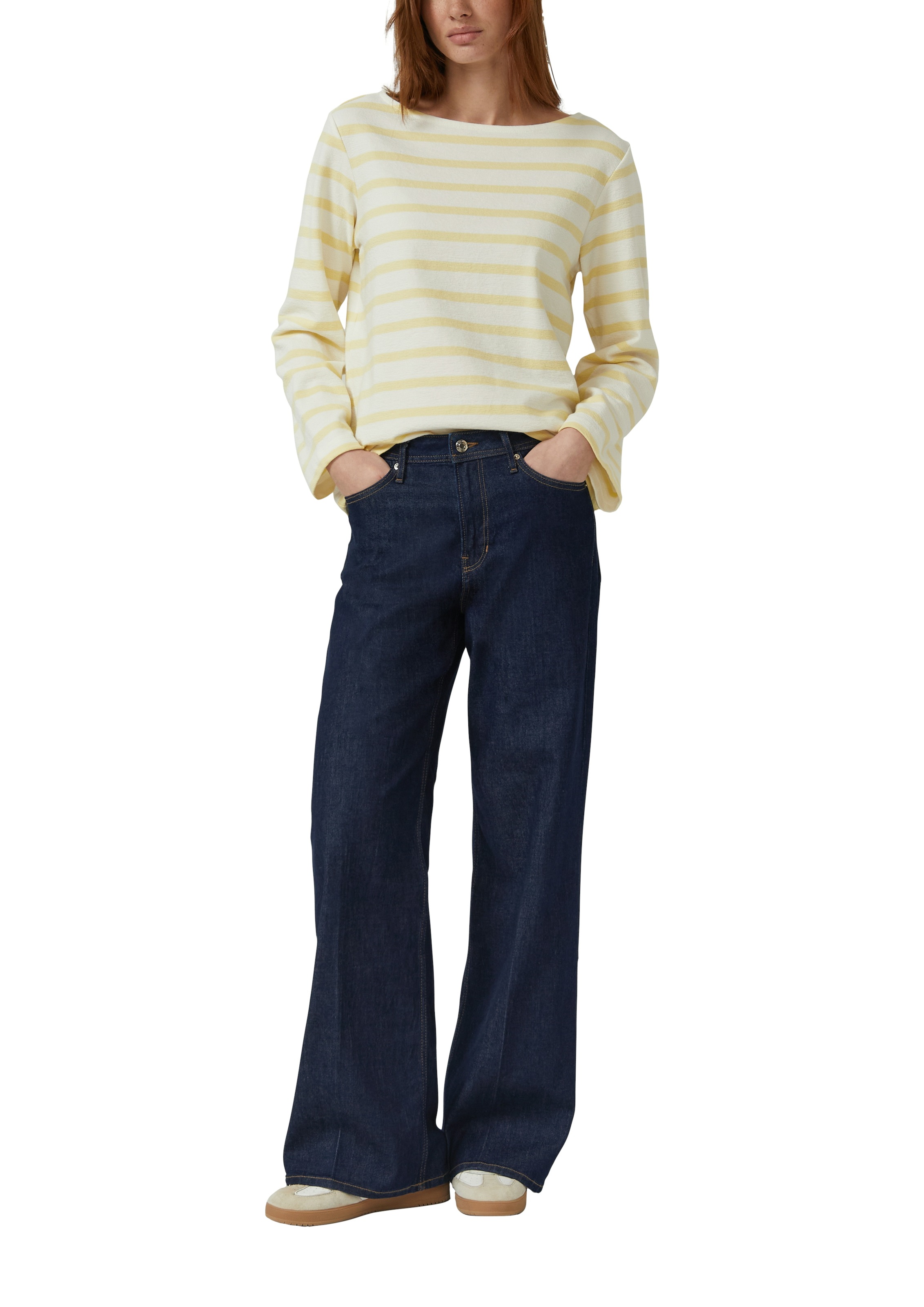 s.Oliver Sweater, mit Streifen Muster günstig online kaufen