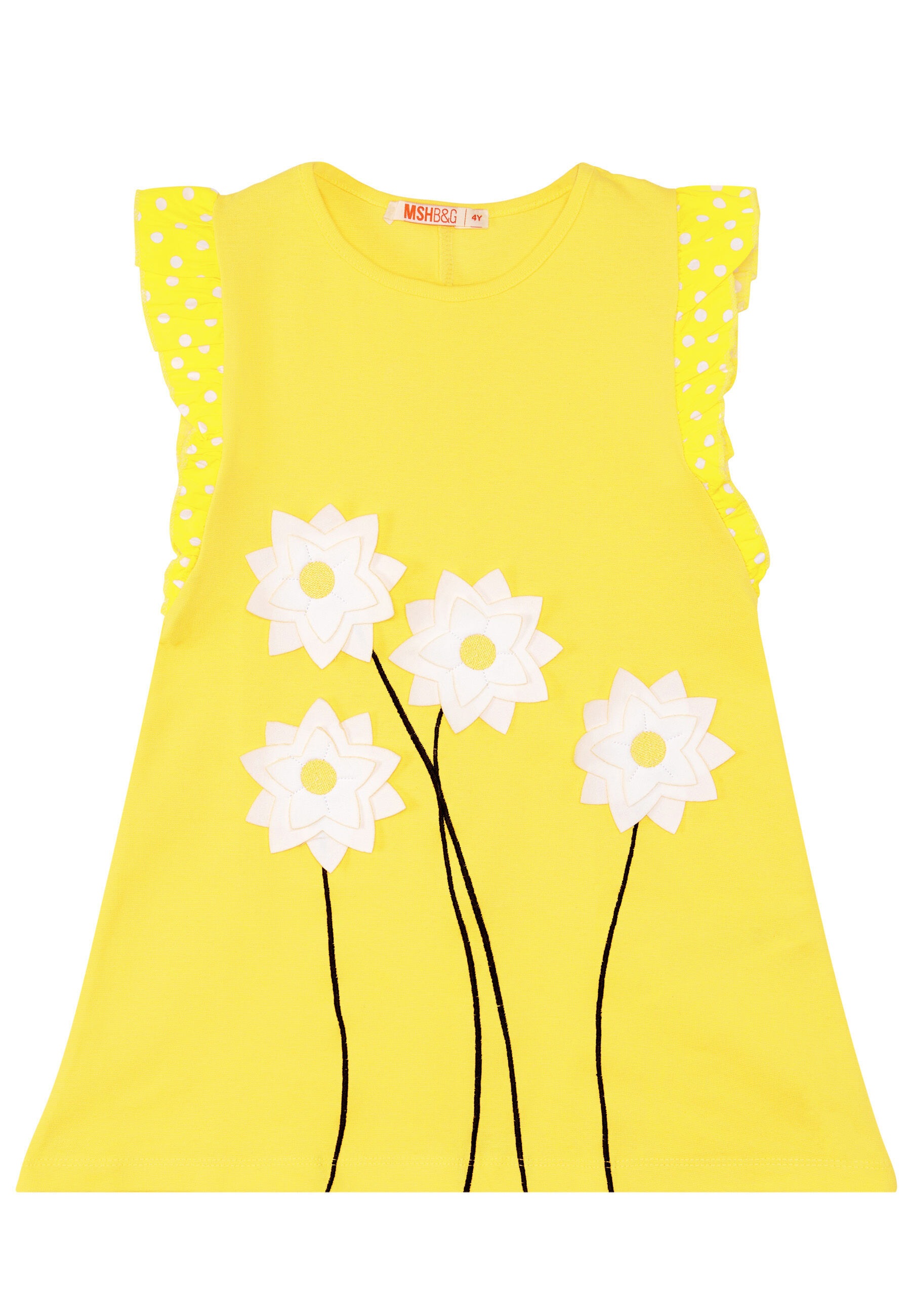 Denokids Sommerkleid »Daisy Garden«, (1 tlg.), mit 3D-Gänseblümchen-Applikationen