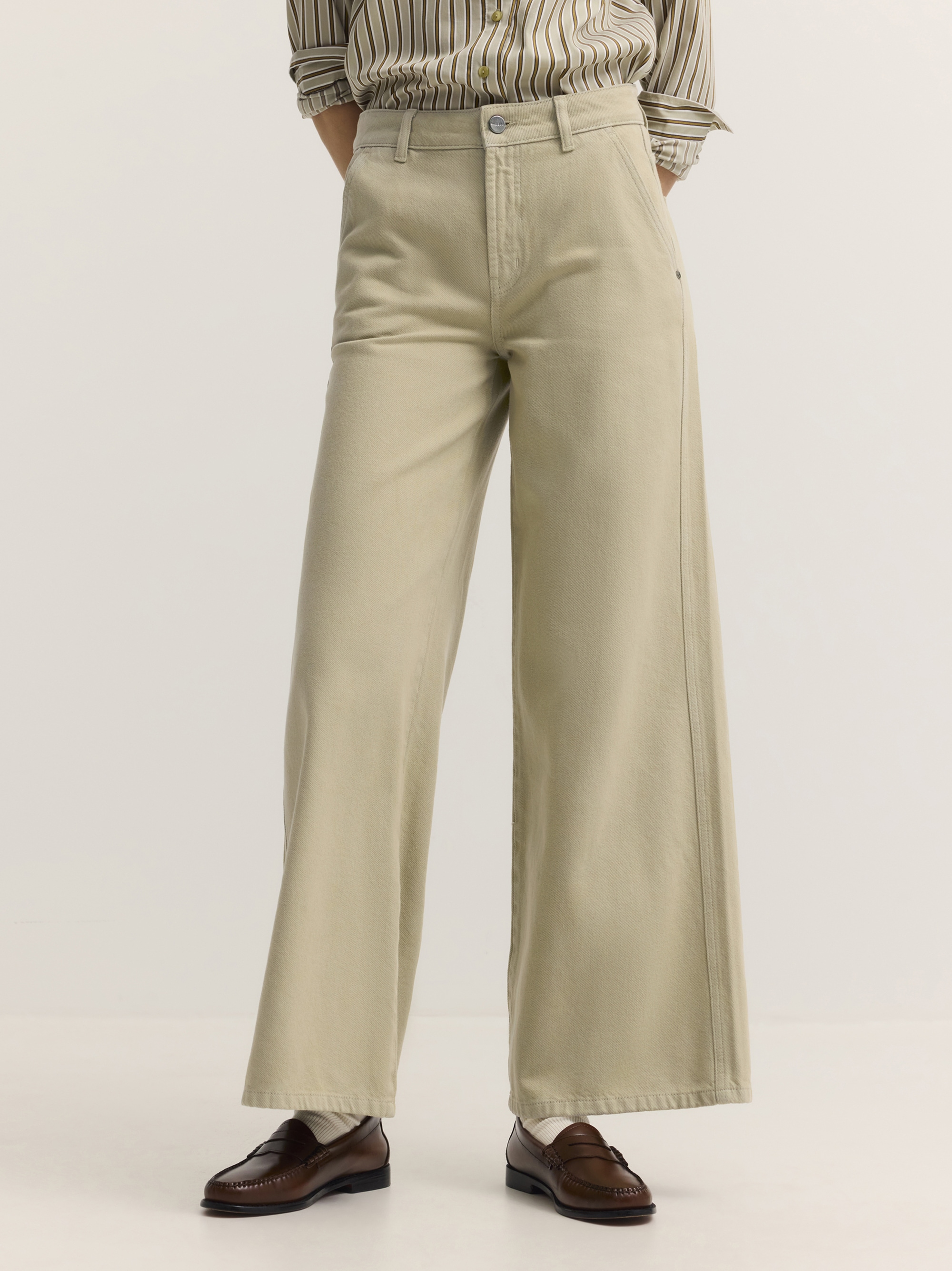 bugatti "Modern Fit" Modern Fit High Waist Baumwolle Lyocell