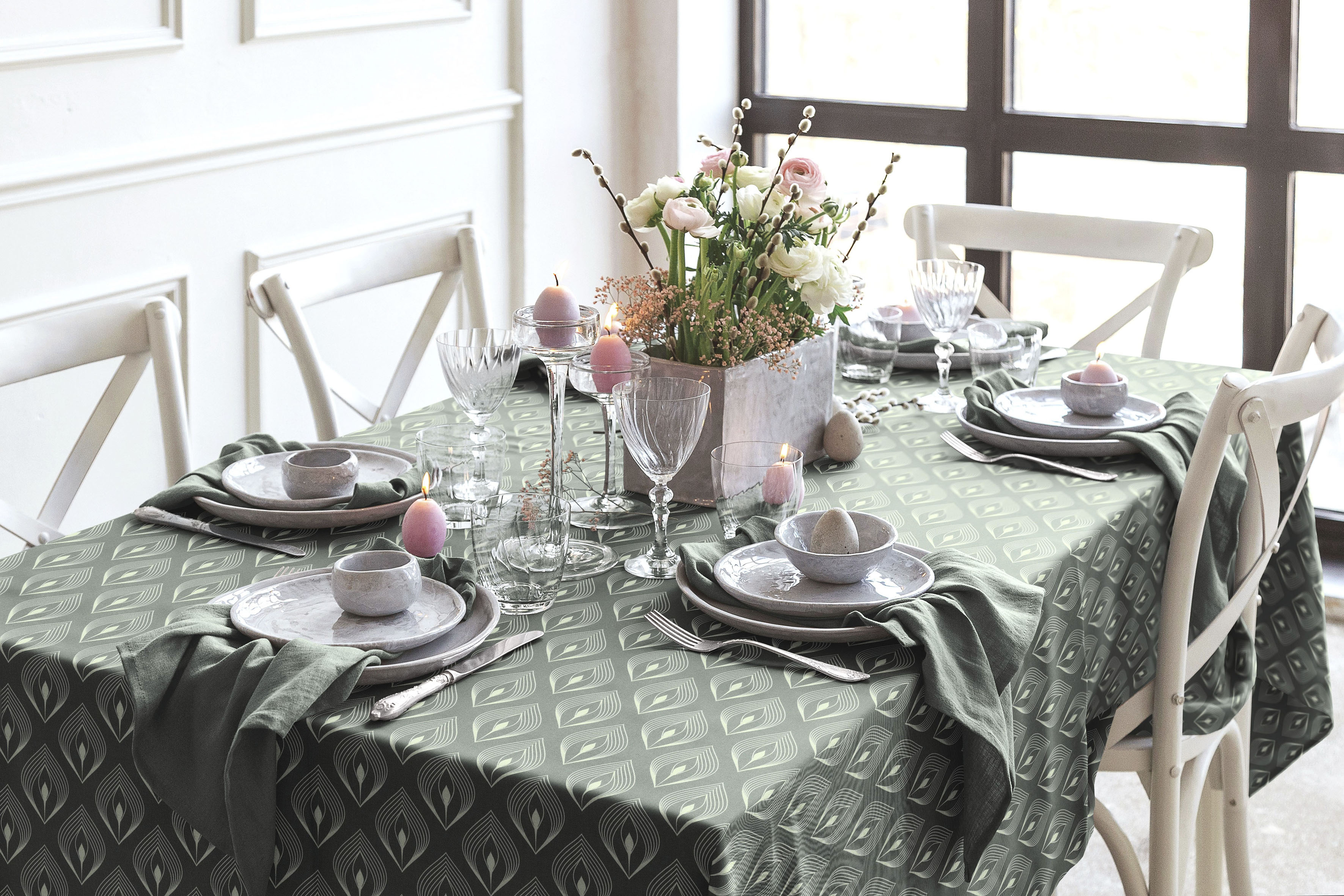 Adam Tischdecke "Feathers" aus 100% Bio-Baumwolle günstig online kaufen